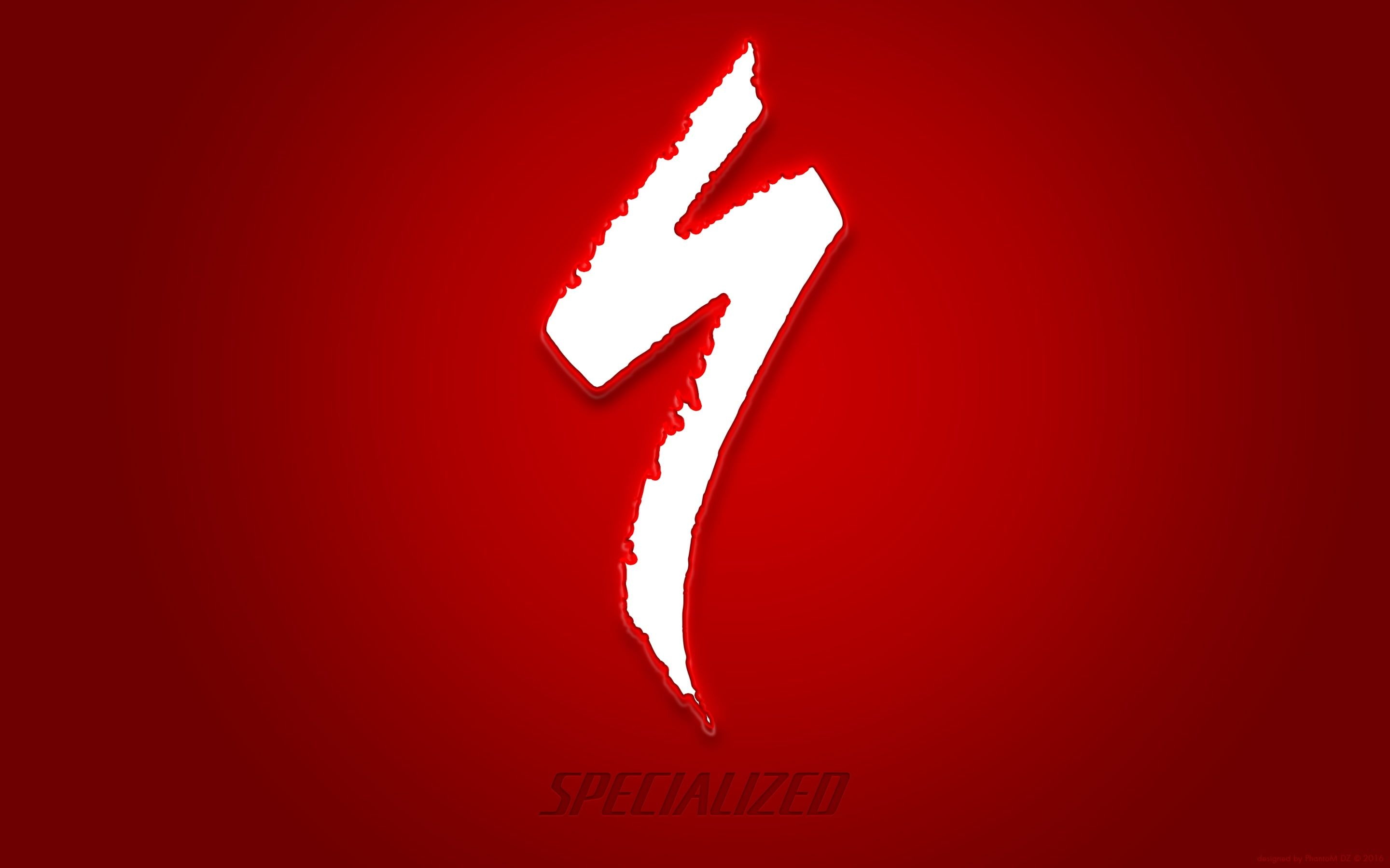 Specialized Bikes, Minimalism logo, Red bicycle, Cycling, 2880x1800 HD Desktop