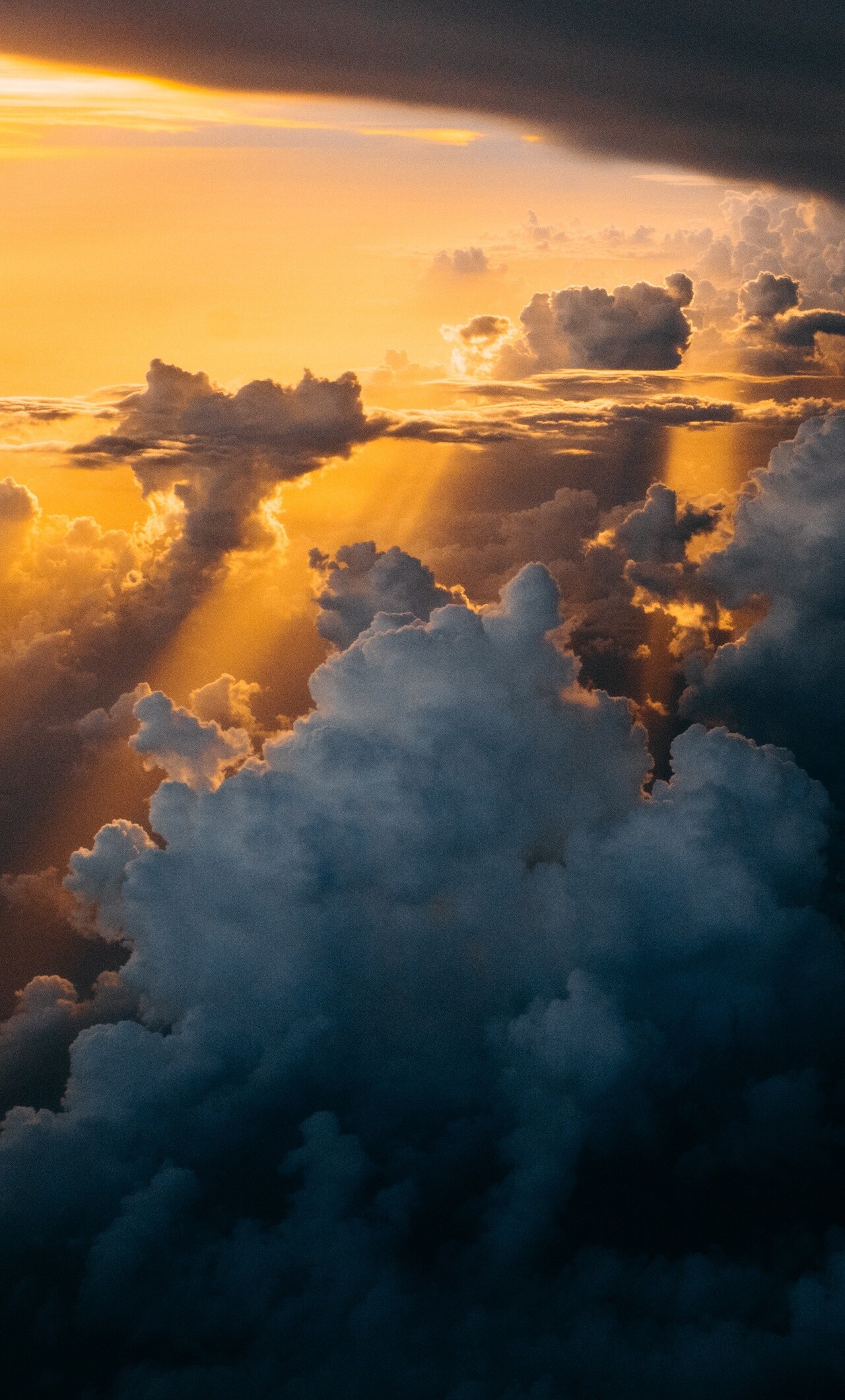 Dark and bright clouds sky, Sunlight, iPhone wallpaper, Backgrounds, 1280x2120 HD Phone