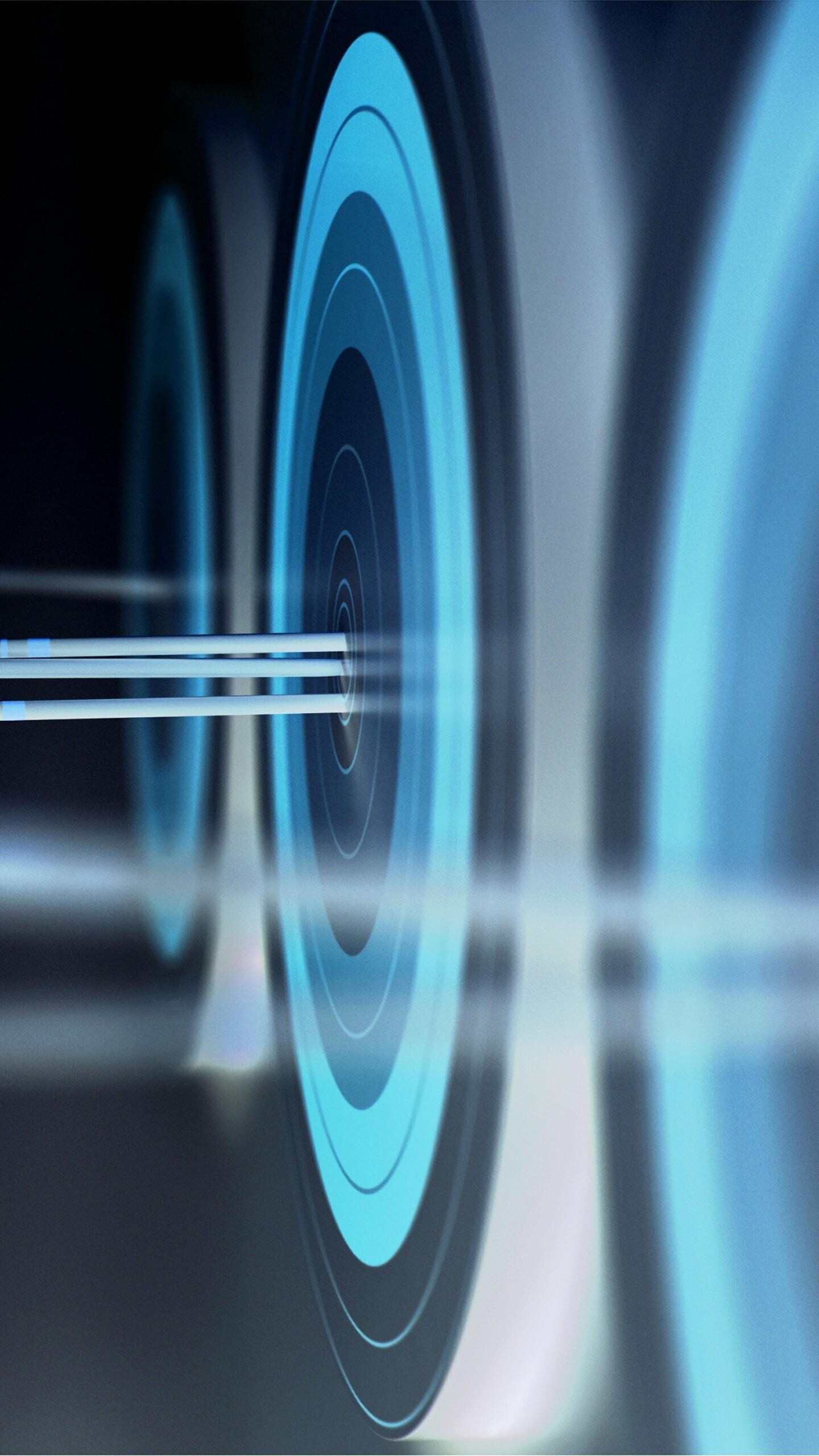 Target symbol, Bullseye visualization, Precision focus, Goal setting, 1440x2560 HD Phone