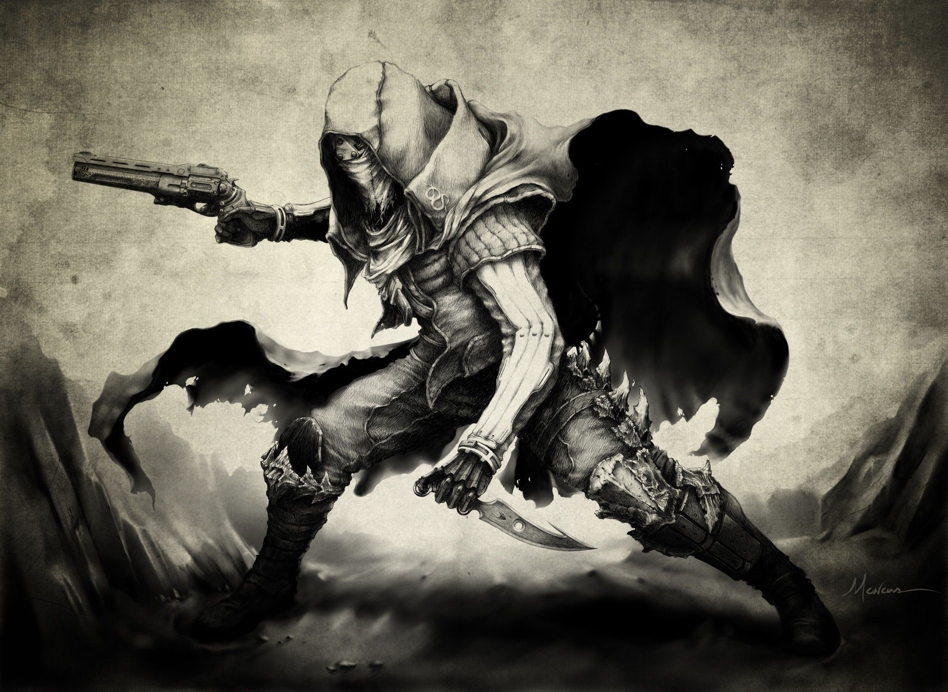 Hunter (Destiny), Gunslinger prowess, Skilled hunter, Tattoo inspiration, 1920x1410 HD Desktop