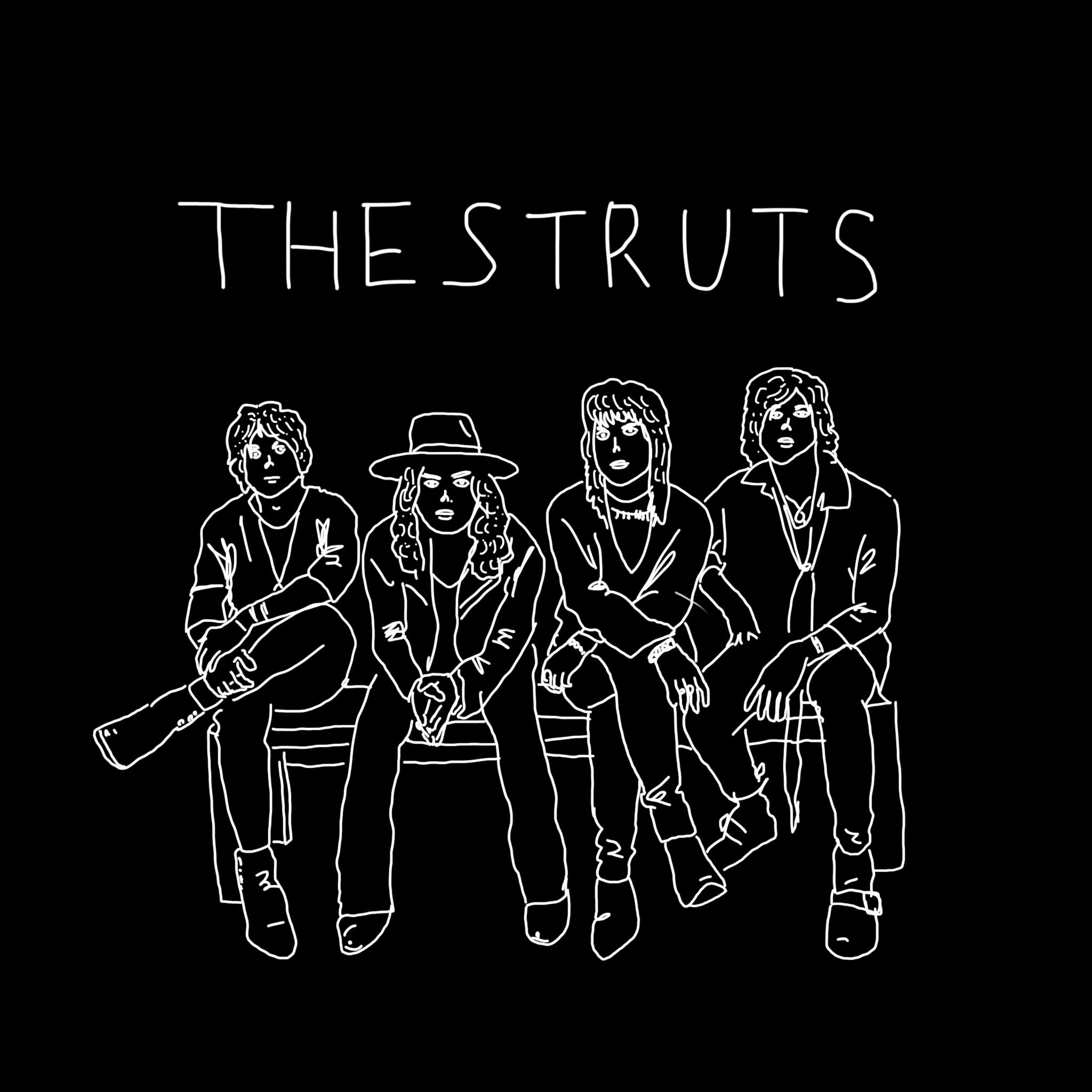 Fanart, Fan art, The Struts, Shirt designs, 2050x2050 HD Phone