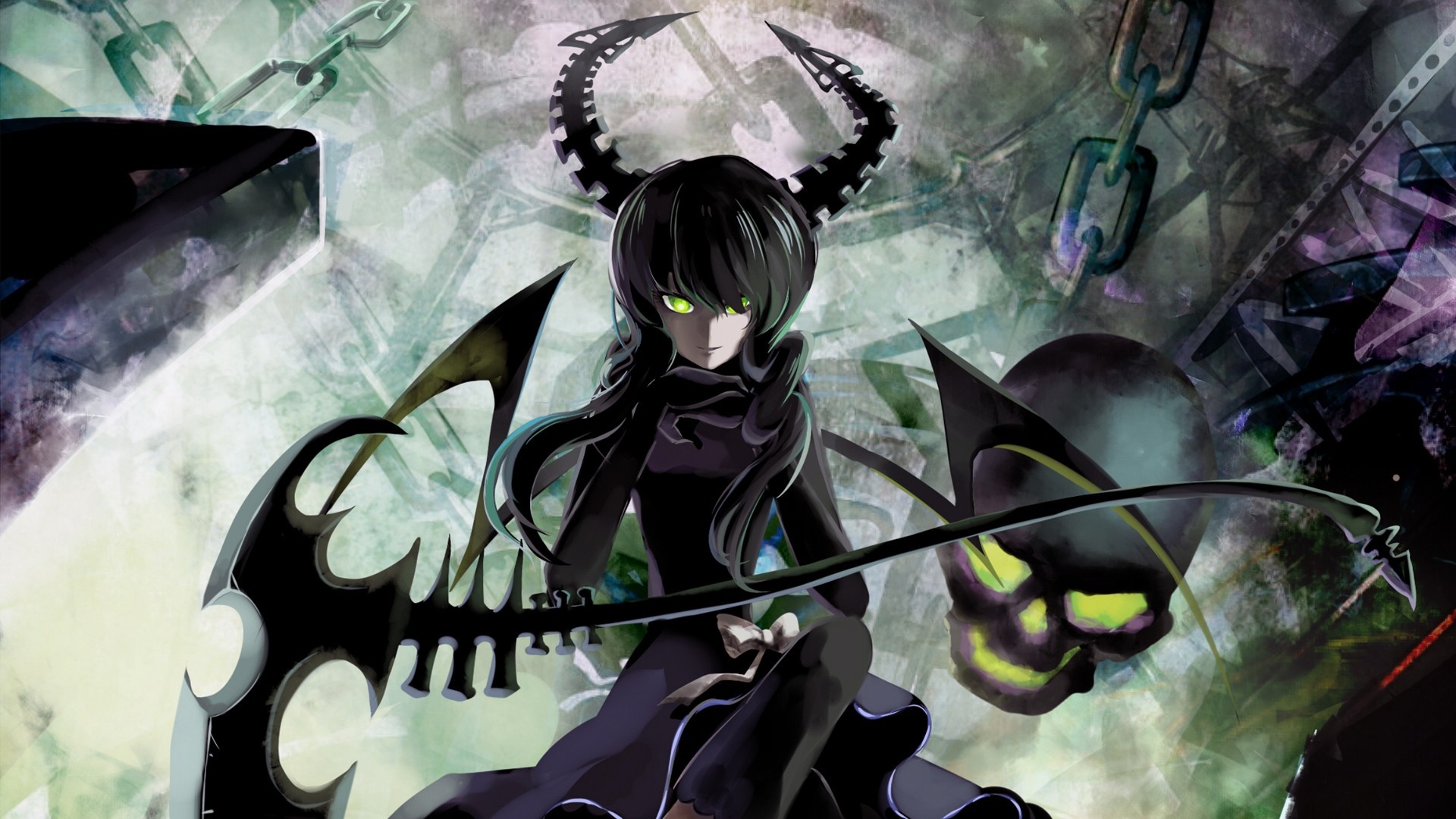 Dead Master, Black Rock Shooter, HD wallpapers, Backgrounds, 1920x1080 Full HD Desktop