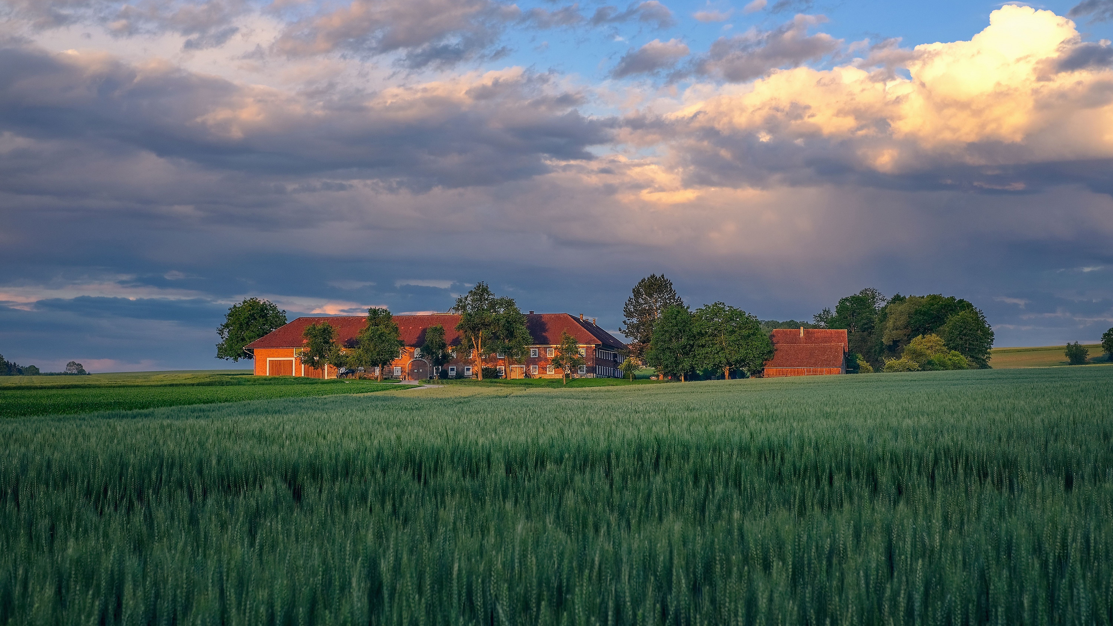 Farm 4K wallpaper, Ultra HD image, Landscapes, Rural beauty, 3840x2160 4K Desktop