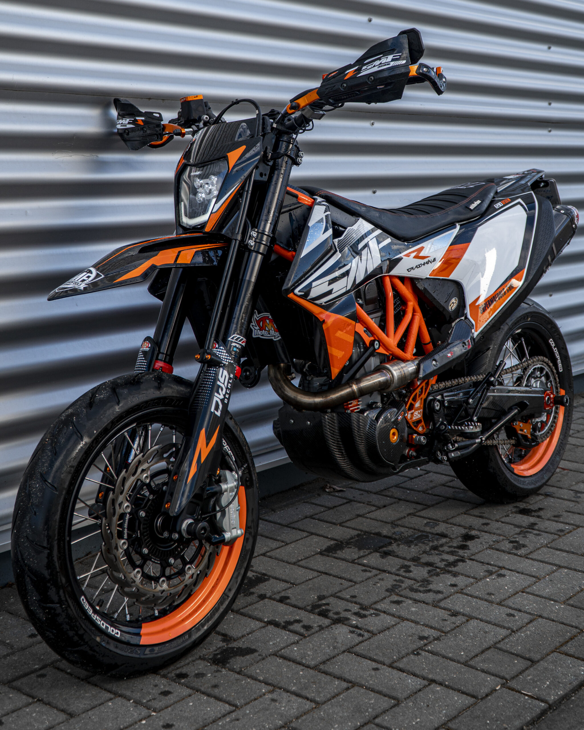 KTM 690 SMC, DVR Exhaust for KTM and Husqvarna, Supermofools, 2050x2560 HD Phone