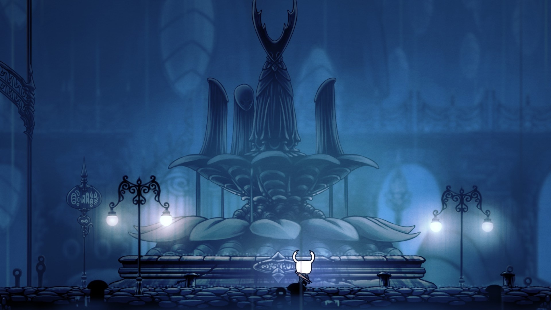 The Knight, Memorial to the Hollow Knight, City of Tears, Full HD Desktop wallpaper