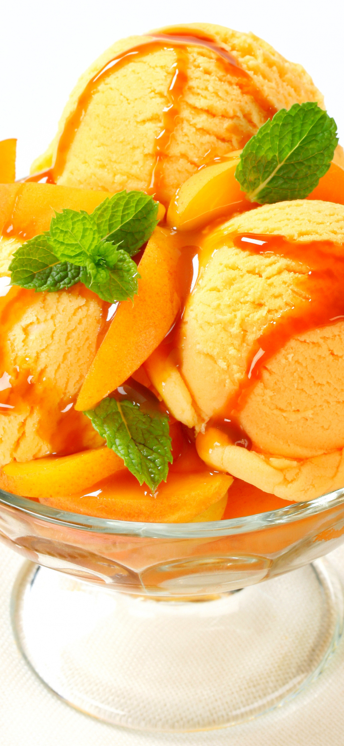 Apricot ice cream, Background 3180x3000, 1130x2440 HD Phone