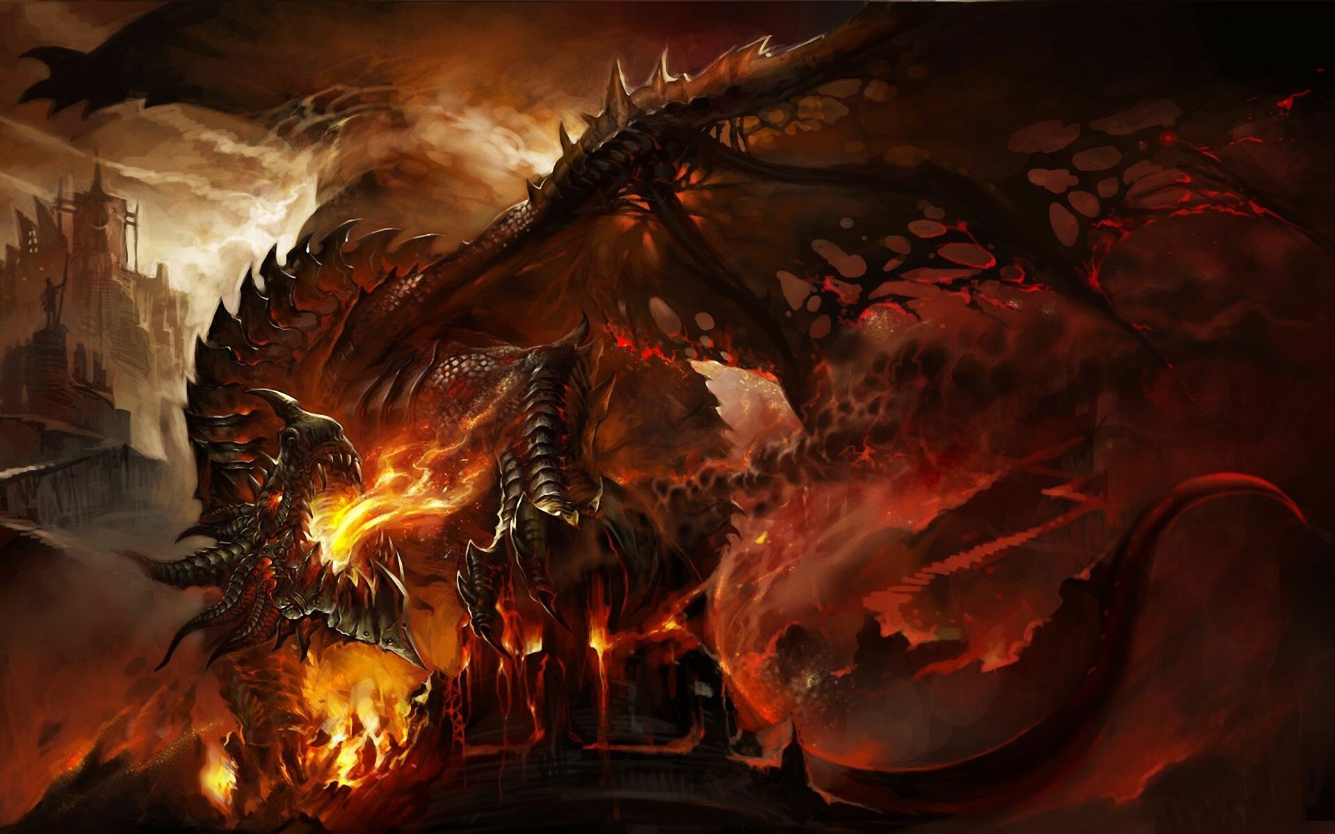 Deathwing, Dragons Wallpaper, 1920x1200 HD Desktop