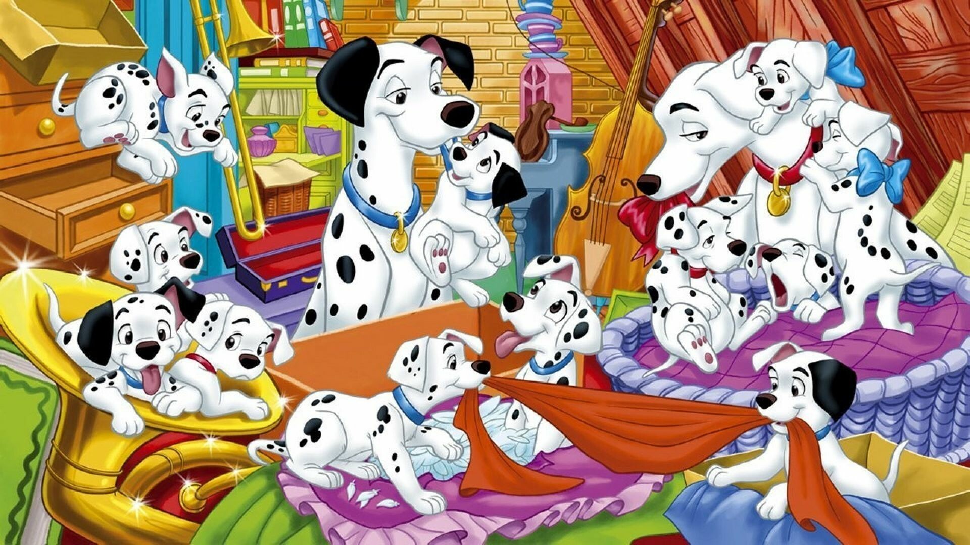 101 Dalmatians, Popular franchise, Best wallpapers, SuperTab themes, 1920x1080 Full HD Desktop