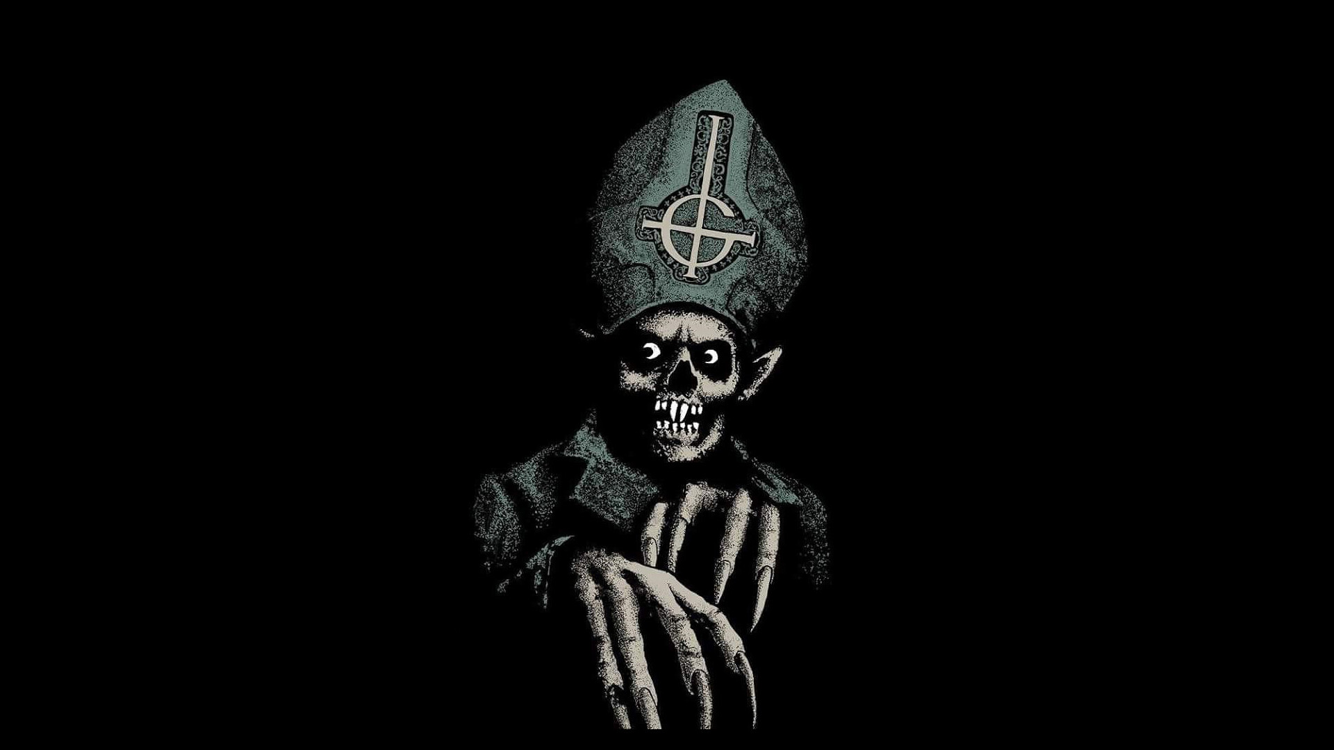 Ghost BC, Papa Emeritus, Eerie atmosphere, Haunting aesthetic, 1920x1080 Full HD Desktop