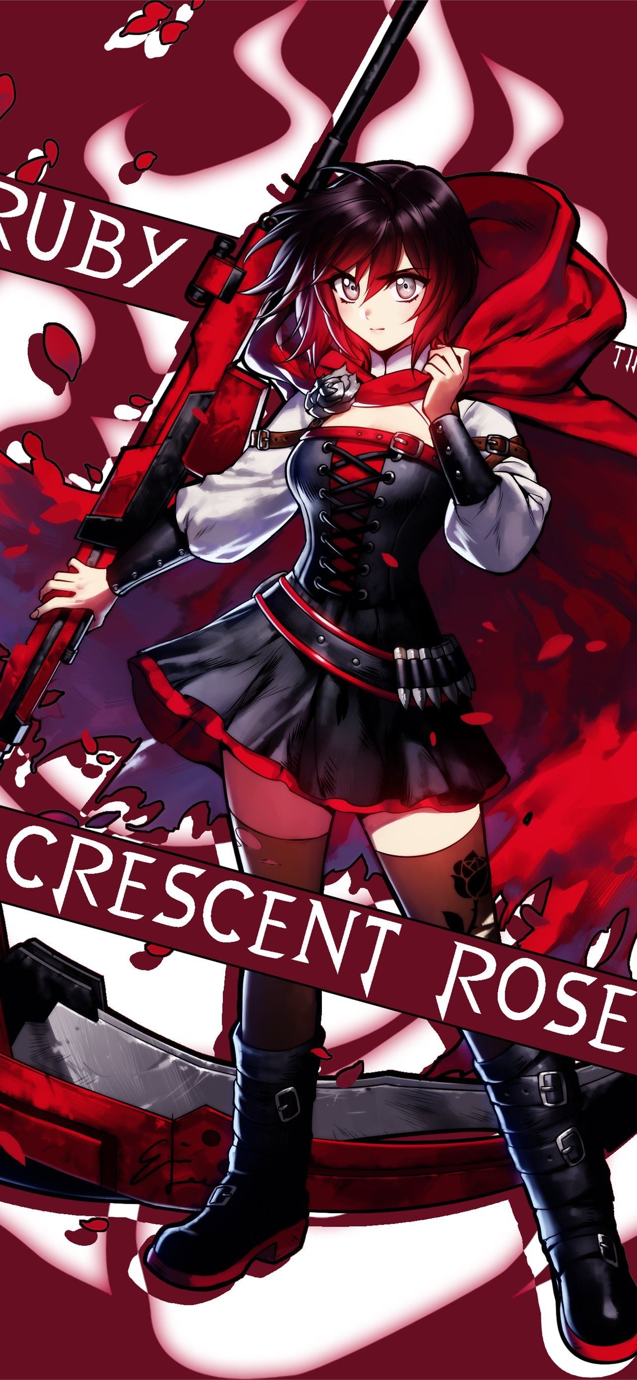 RWBY, Iphone accessibility, Anime artistry, Series tribute, Visual interpretation, 1290x2780 HD Phone