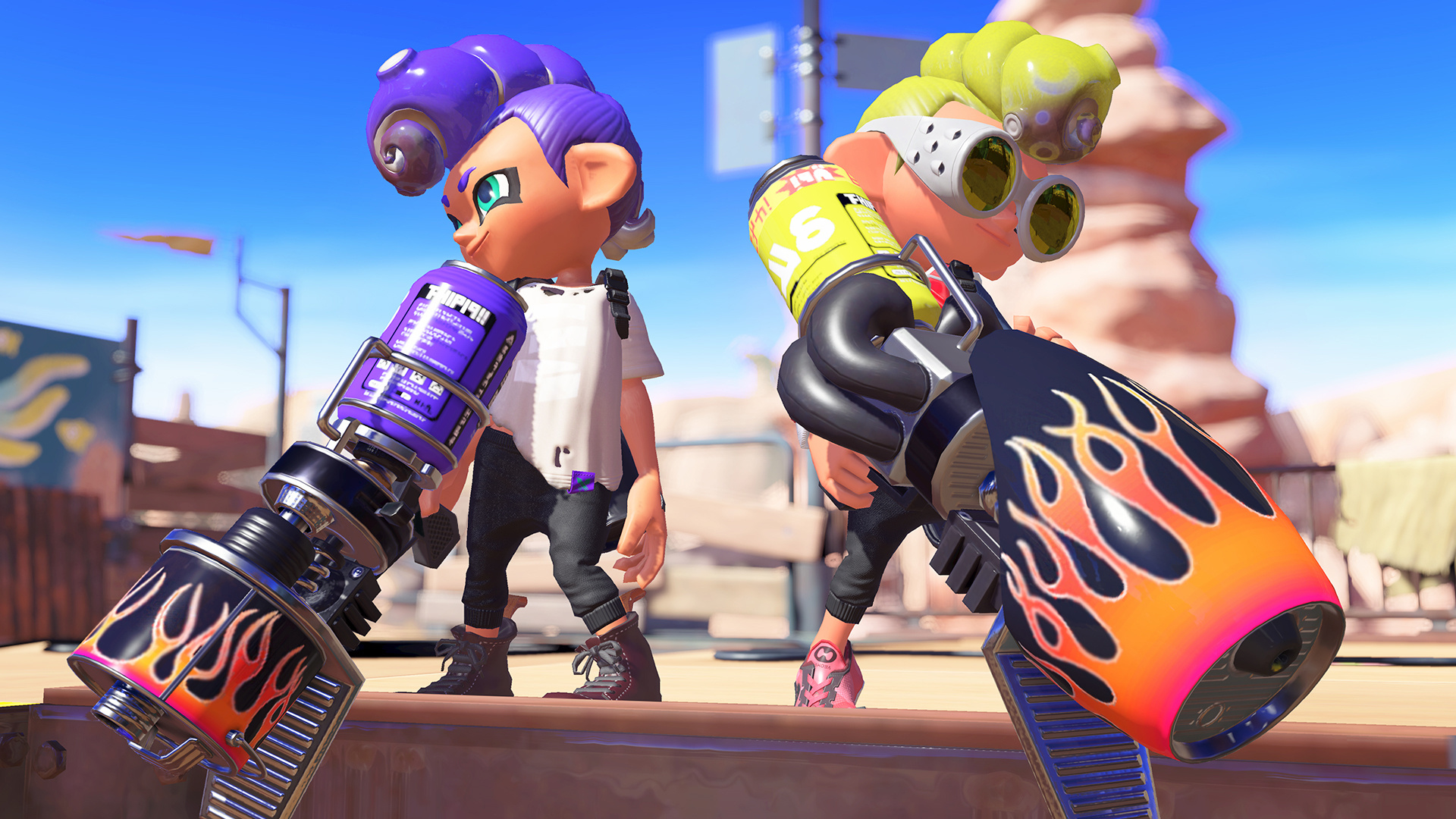 Splatoon 3 gaming, HD wallpaper background, Immersive visuals, Gaming excitement, 1920x1080 Full HD Desktop