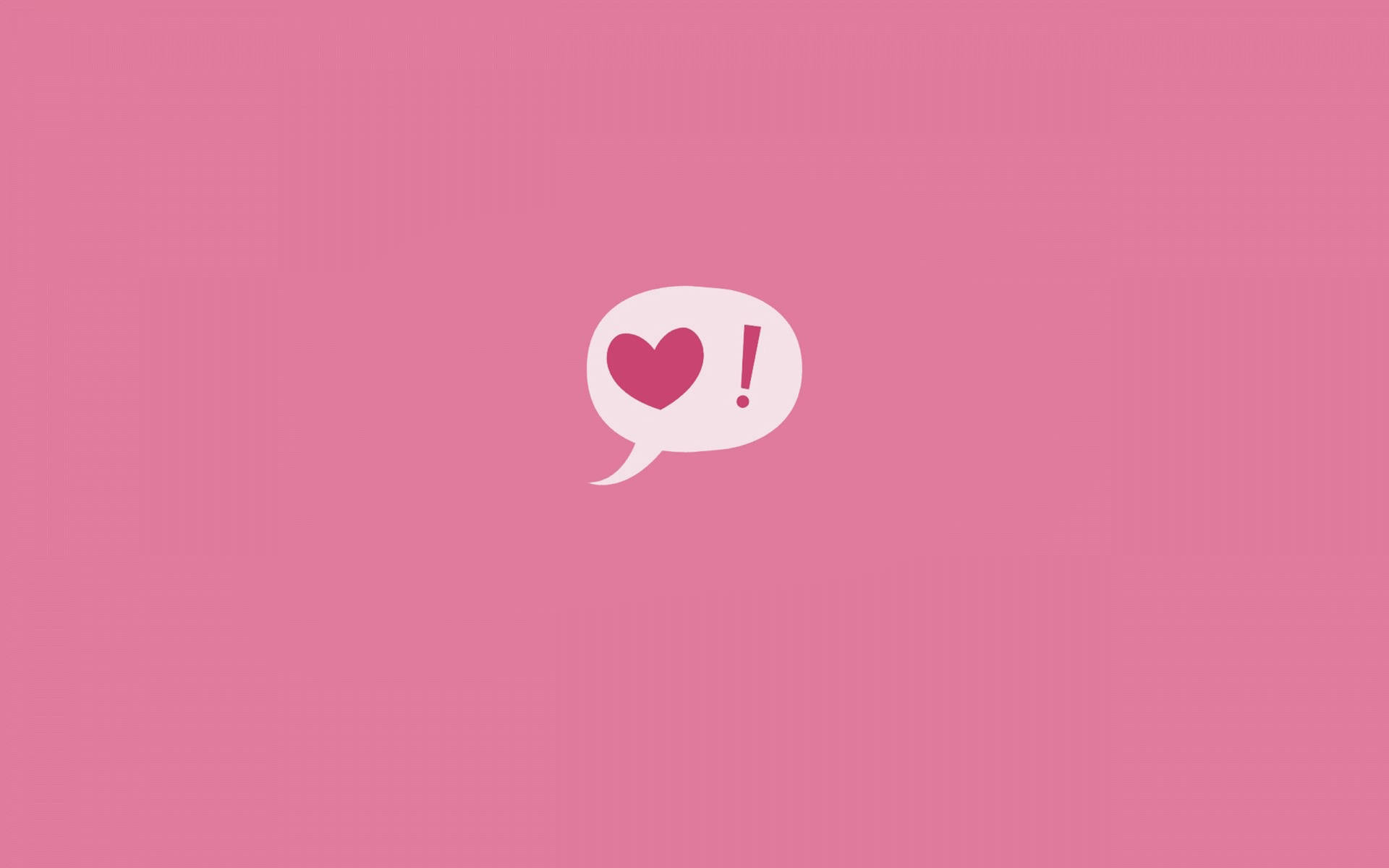 Love, Speech Bubble, Cute, Pink, Affection, 1920x1200 HD Desktop