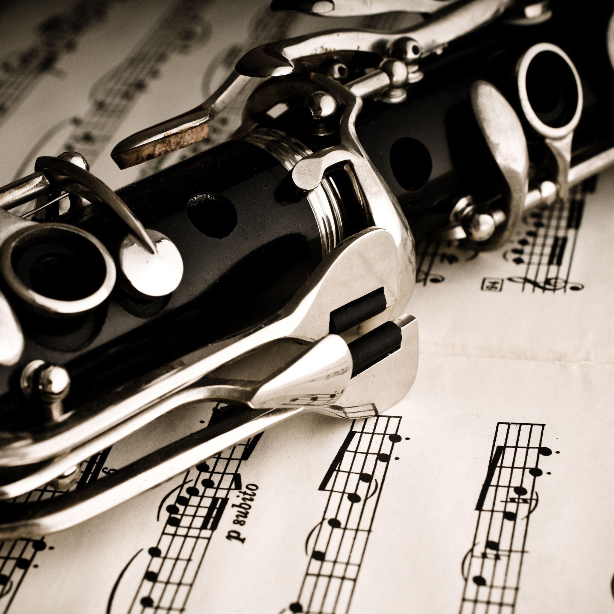 Clarinet wallpapers, Musical instrument theme, High-quality backgrounds, Top free options, 2050x2050 HD Phone