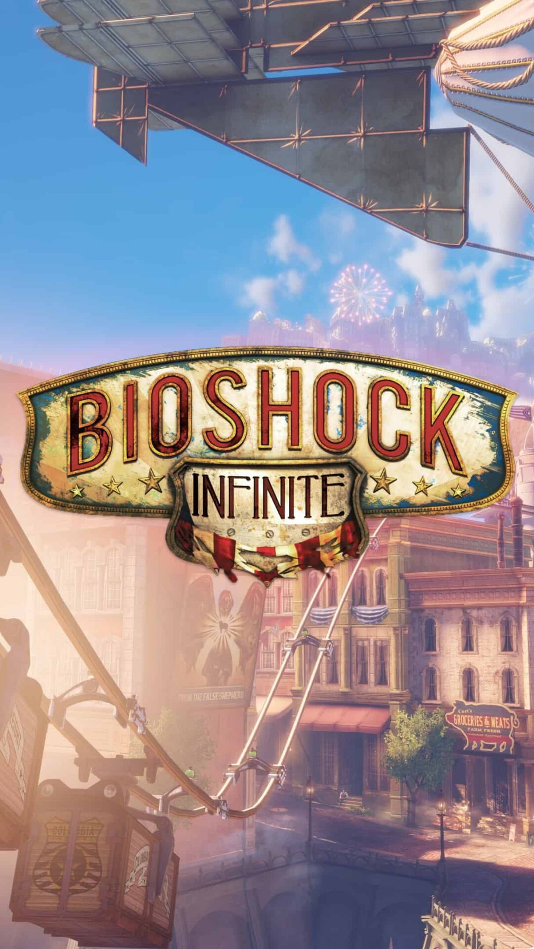 BioShock gaming, BioShock Infinite logo, UHD 4K wallpaper, BioShock, 1080x1920 Full HD Phone