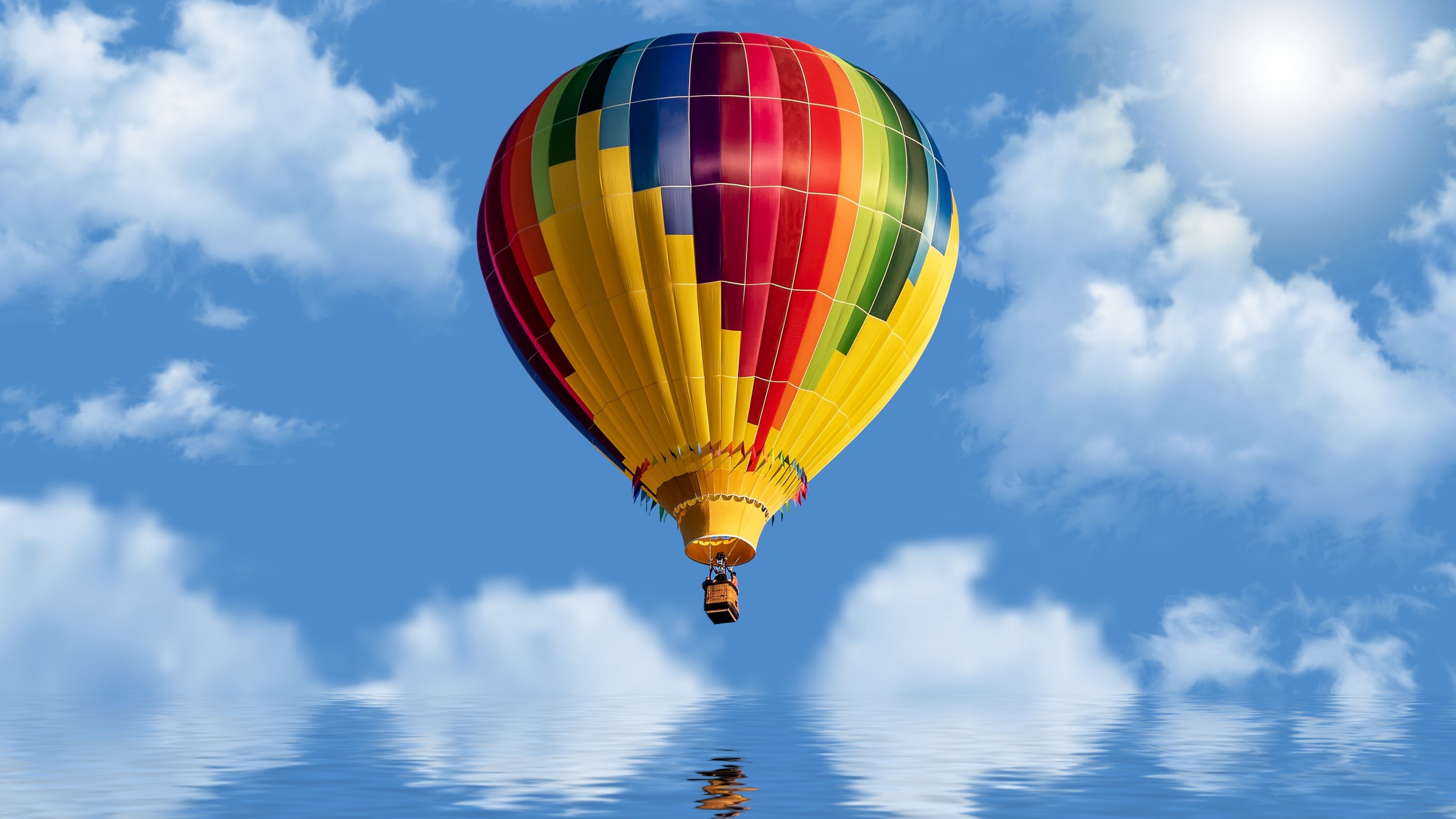 Hot Air Balloon, 4K Ultra HD, Wallpaper, Background, 3840x2160 4K Desktop