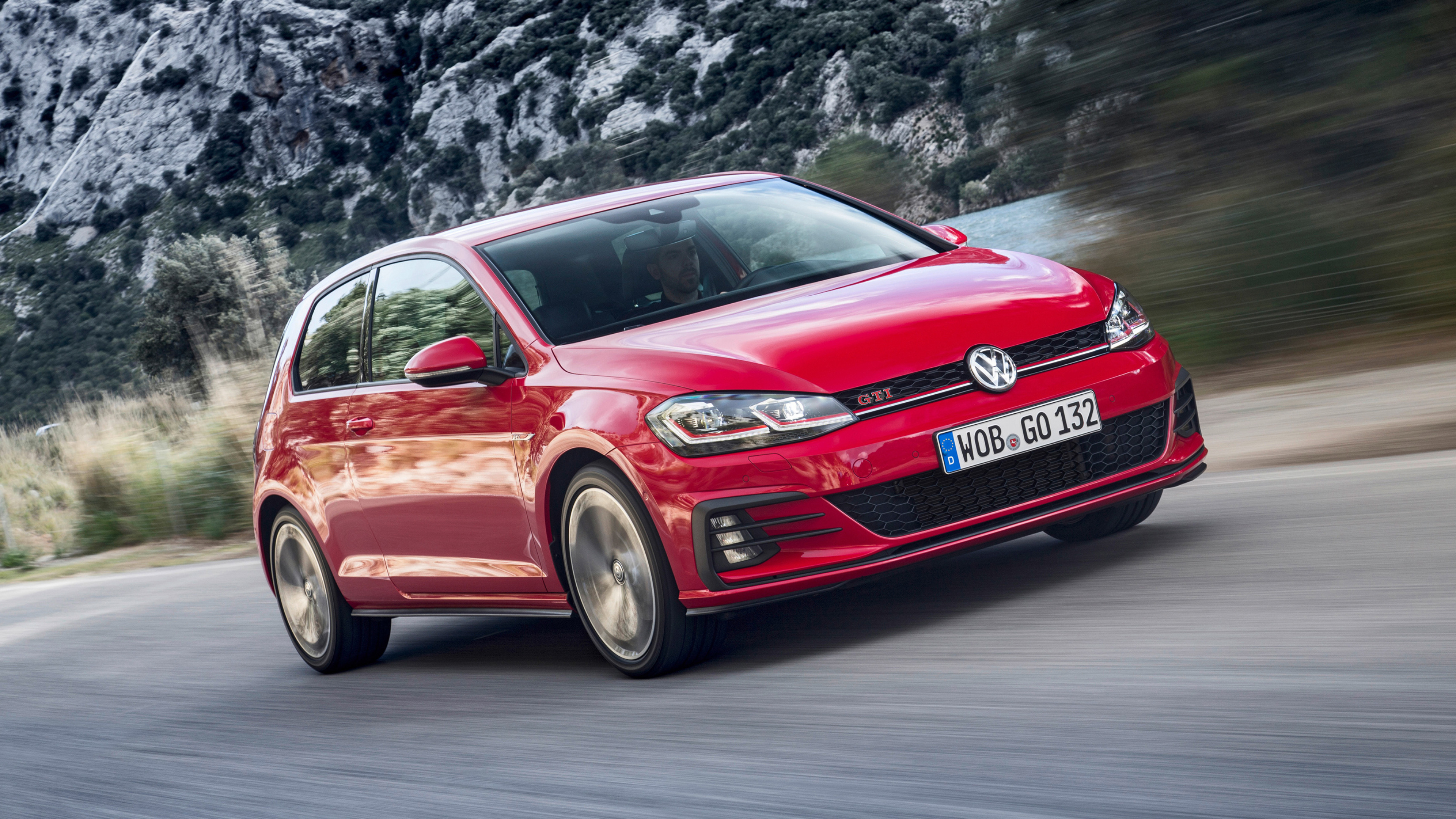 Volkswagen Golf, Cars desktop wallpapers, Cutting-edge technology, Sleek profile, 3840x2160 4K Desktop