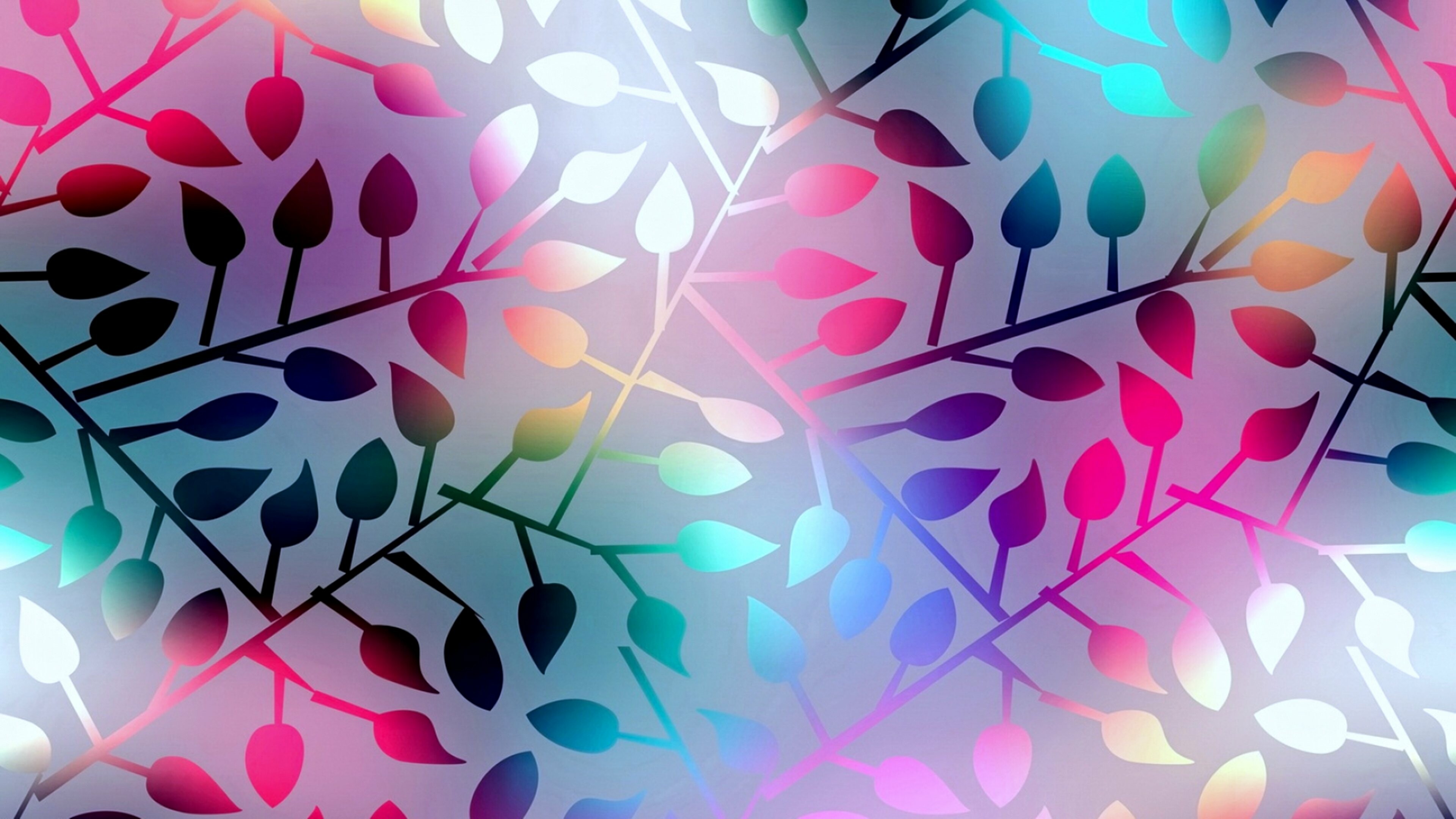 Colorful backgrounds, Vibrant leaves, Fresh foliage, Natural beauty, 3840x2160 4K Desktop
