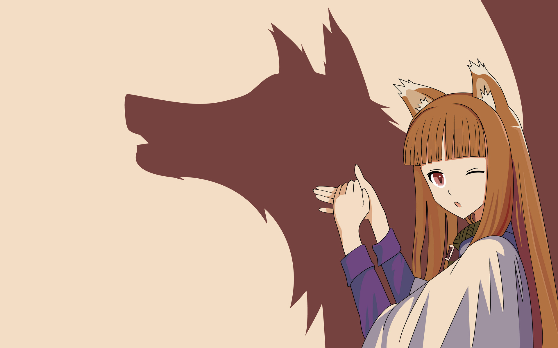 Spice and Wolf, HD wallpapers, Anime series, Holo and Lawrence, 1920x1200 HD Desktop