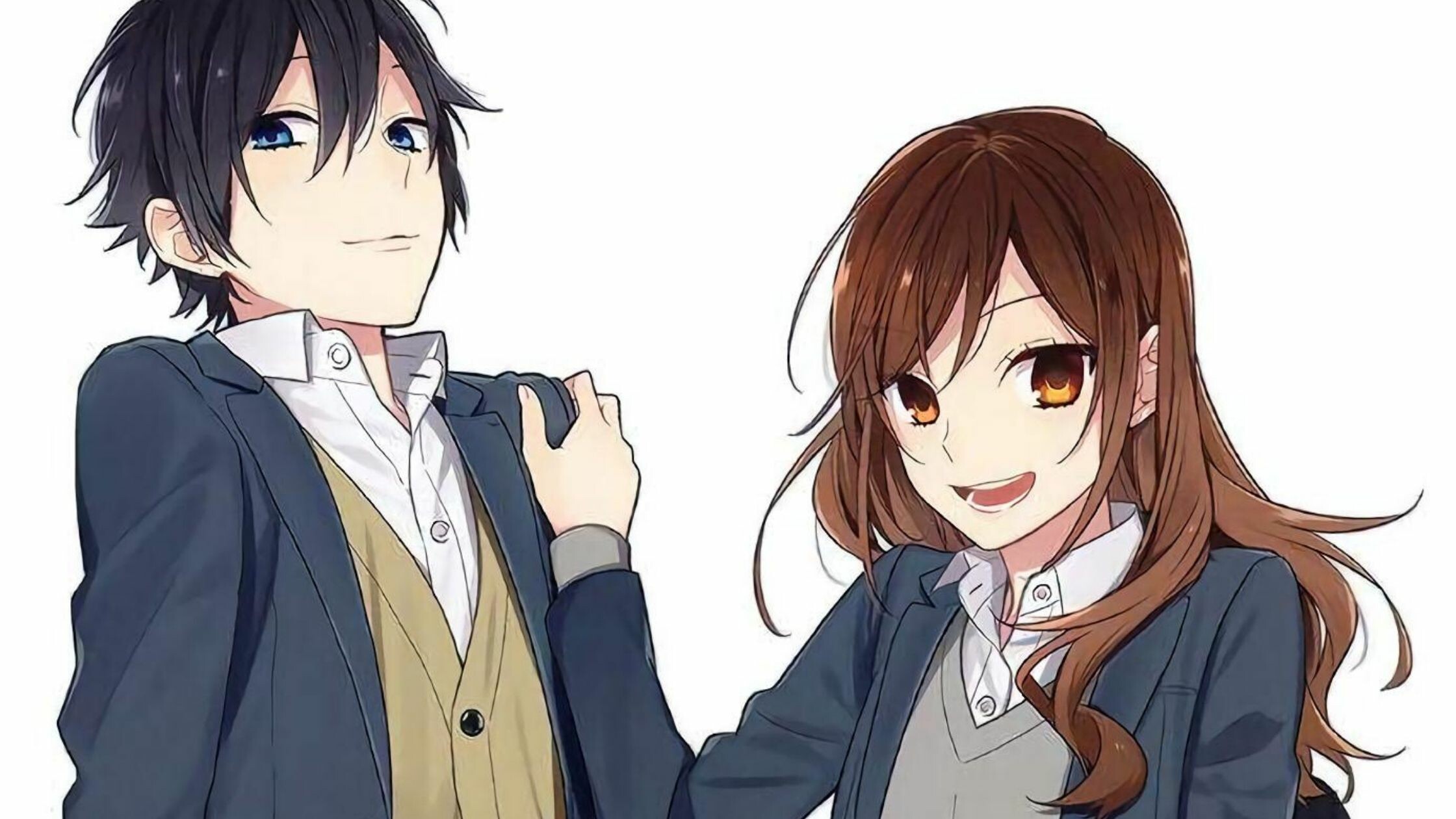 Horimiya anime, Heartwarming romance, Unexpected relationships, Coming of age, 2240x1260 HD Desktop