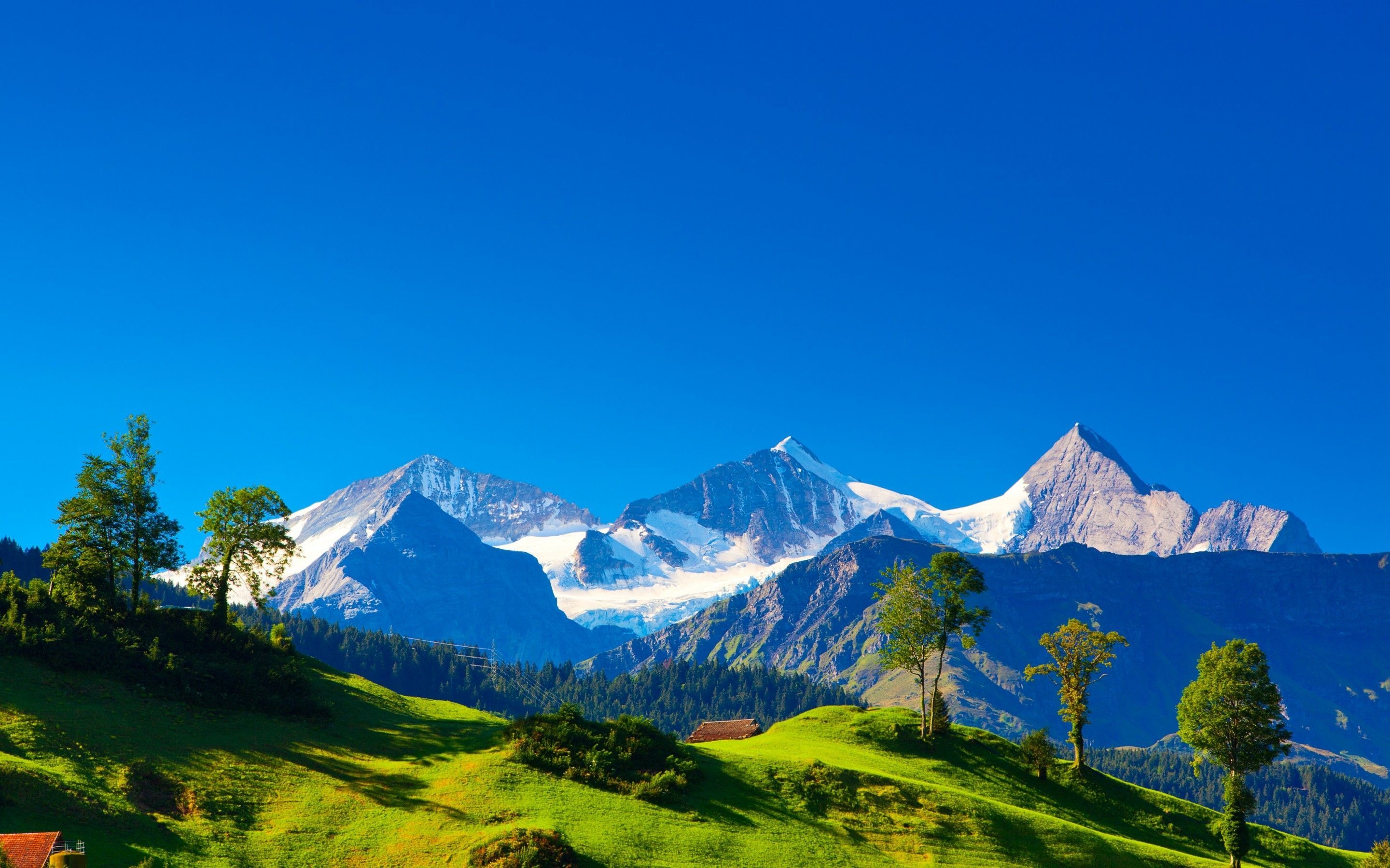 Alpine paradise, Majestic Alps, Switzerland's natural splendor, Alps' enchanting beauty, 2880x1800 HD Desktop