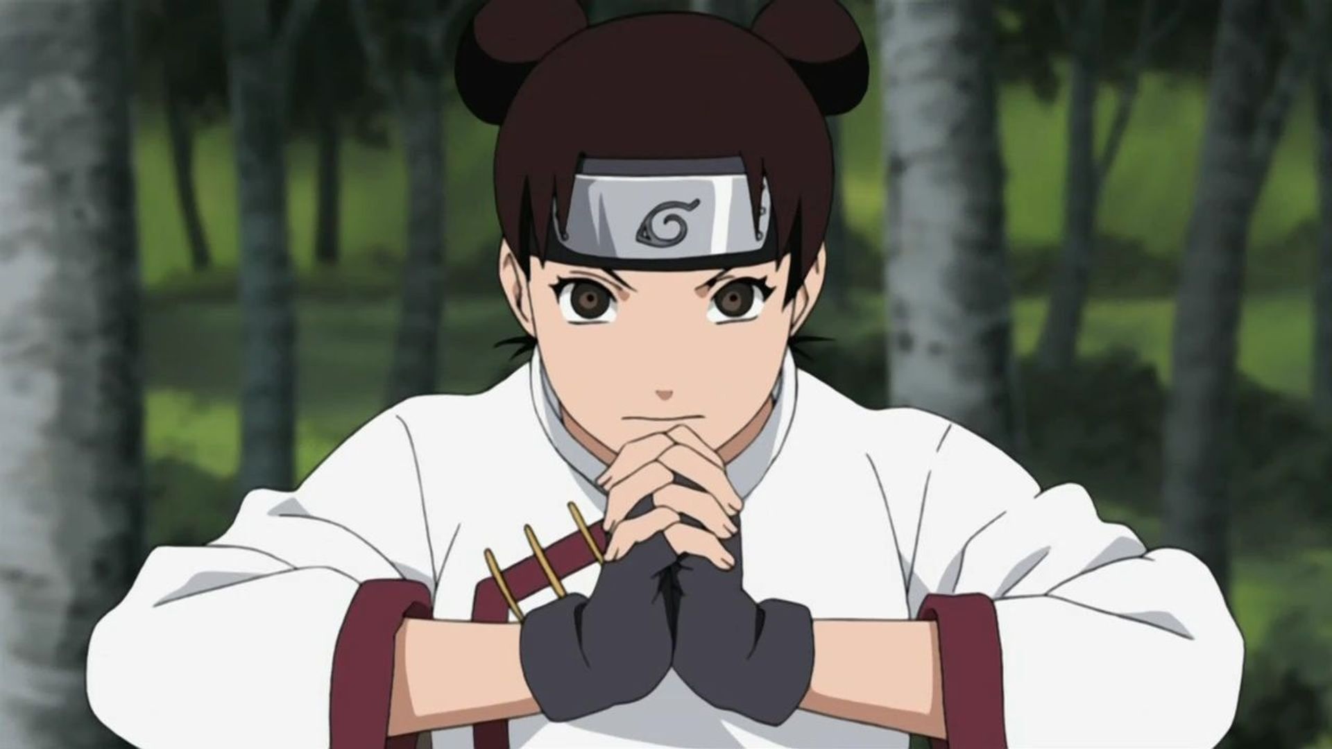 Tenten, Konohagakure headband, Shinobi hand seal, Full HD Desktop wallpaper