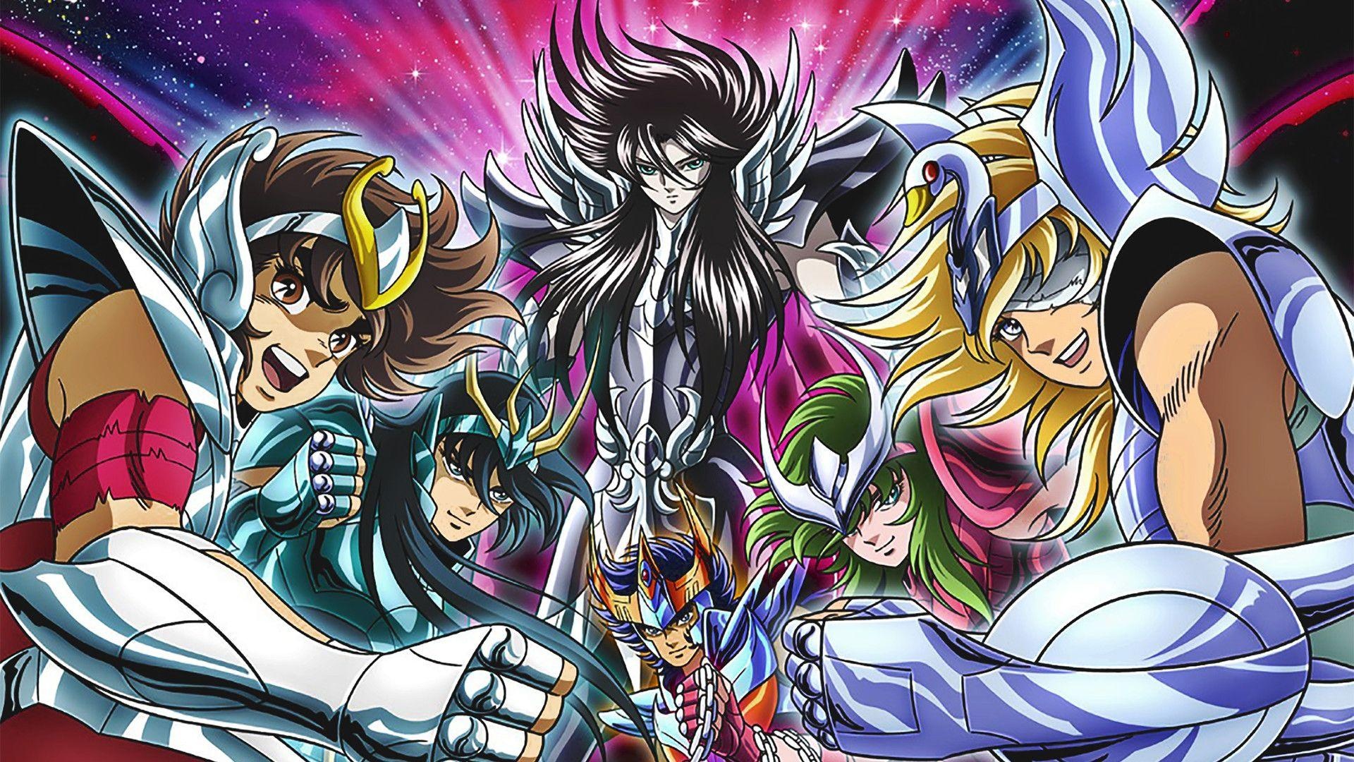 Pegasus Seiya, Hades, Cygnus Hyoga, Dragon Shiryu, Phoenix Ikki, Full HD Desktop wallpaper