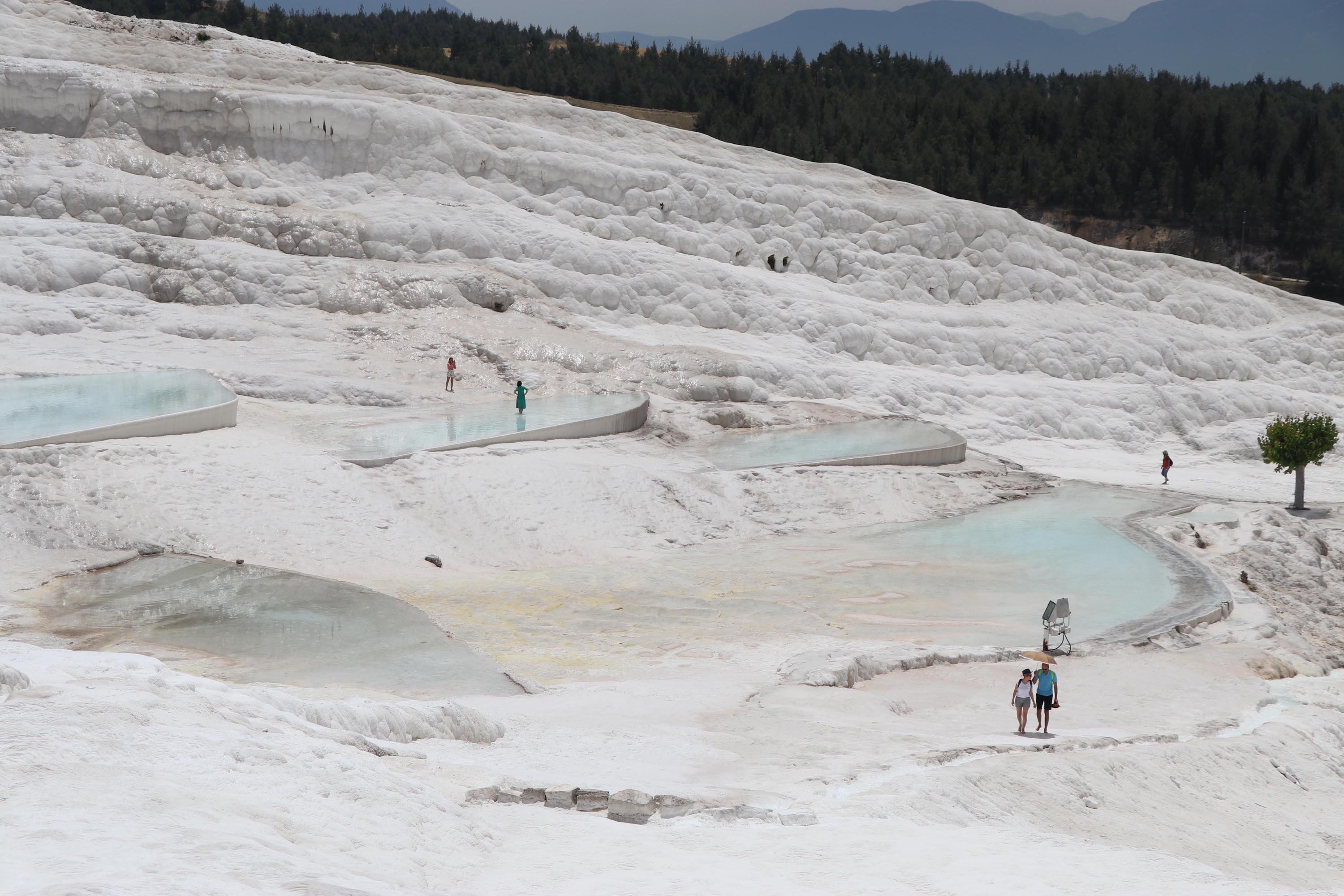 Pamukkale, Natural wonder, Terraced pools, Mineral-rich springs, 3000x2000 HD Desktop