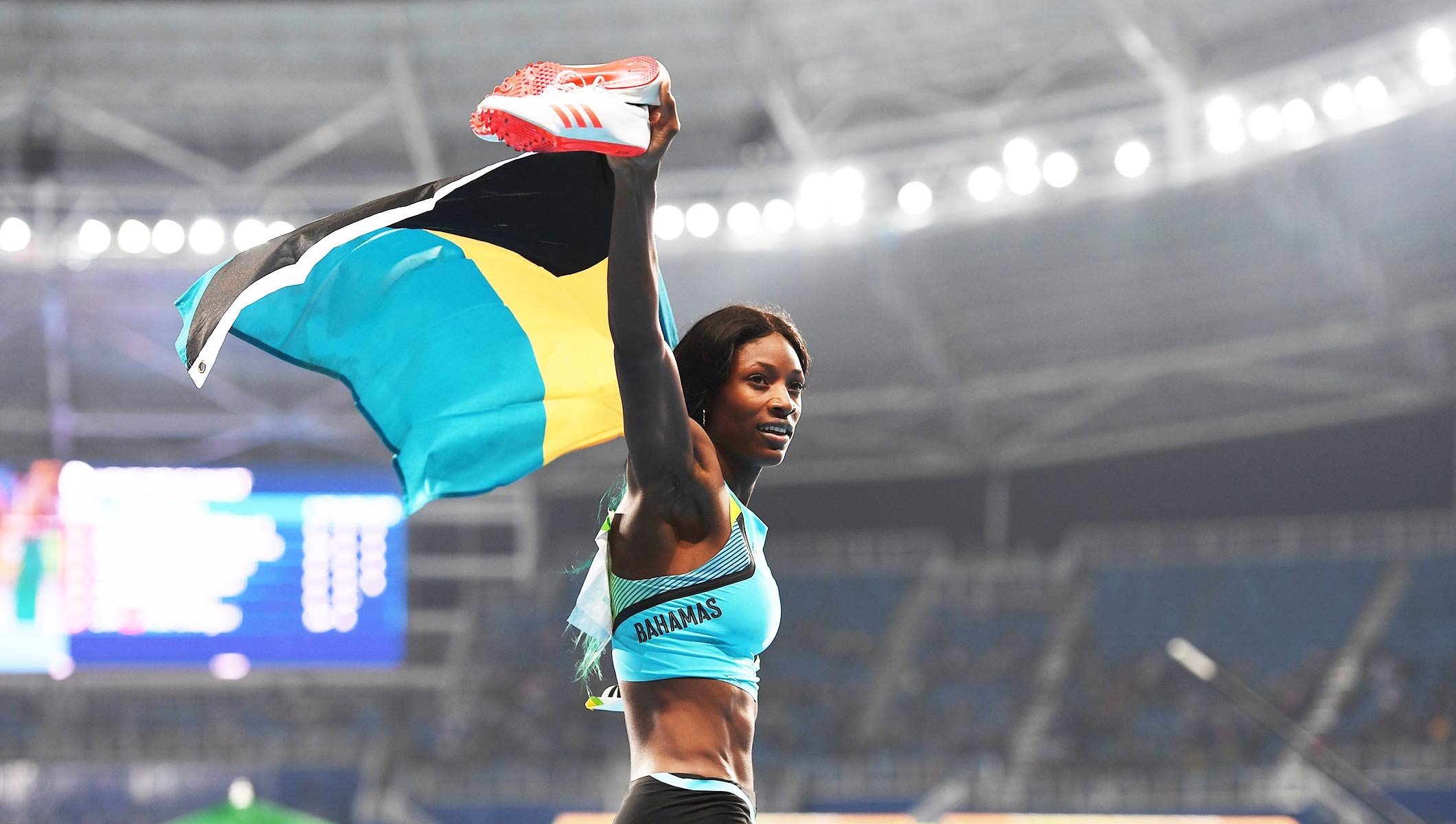 Shaunae Miller-Uibo, Bahamas National Olympic Committee, Olympic representation, Sporting ambassador, 2120x1200 HD Desktop