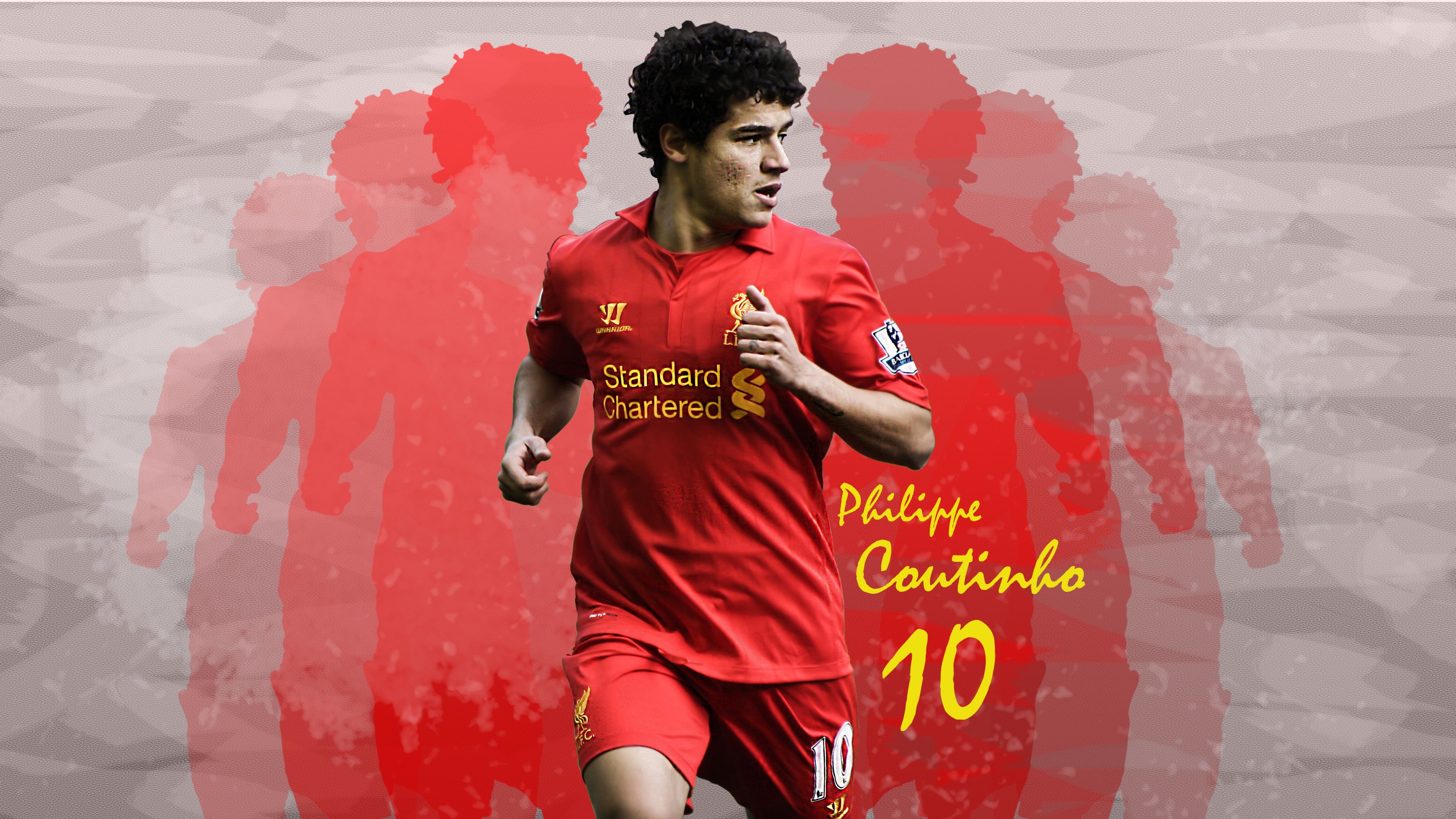 Philippe Coutinho, Liverpool Football Club Wallpaper, 3840x2160 4K Desktop