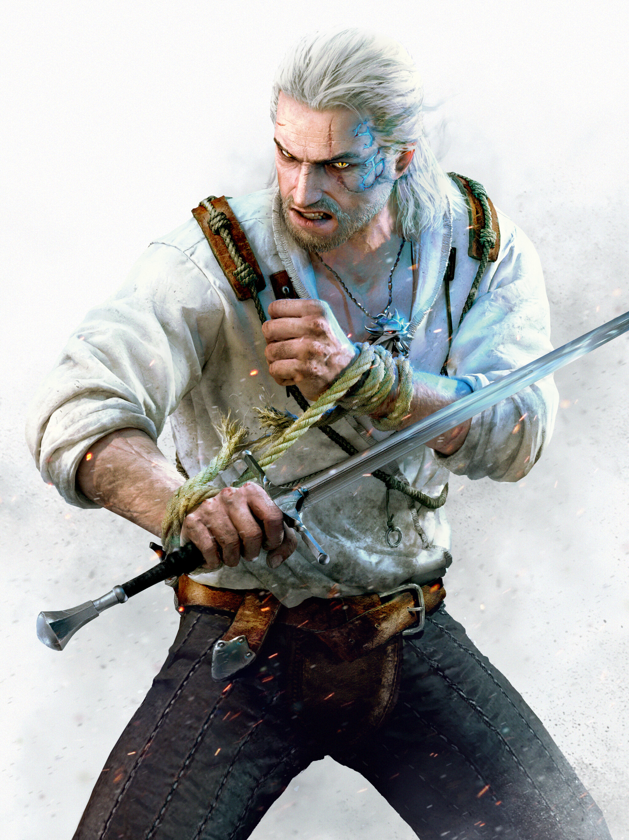 The Witcher 3, Wild Hunt, Geralt of Rivia, Gaming, 2050x2740 HD Phone