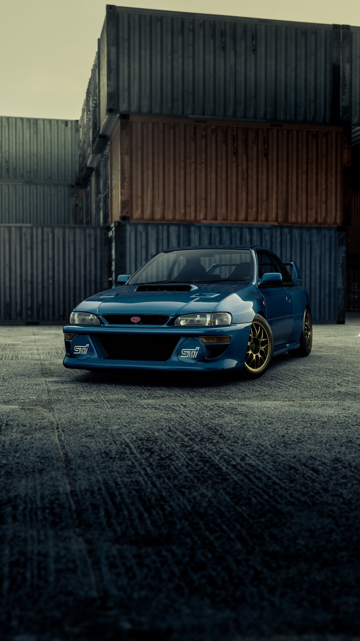 Impreza 22B STI, Subaru Wallpaper, 1440x2560 HD Phone