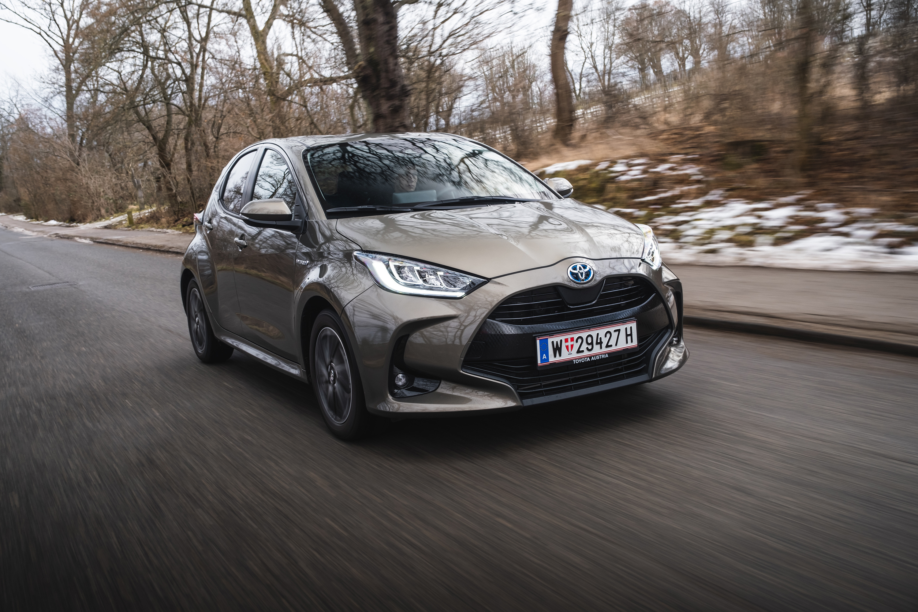 Toyota Yaris, Hybrid compact car, Stylish design, Fuel-efficient, 3000x2000 HD Desktop