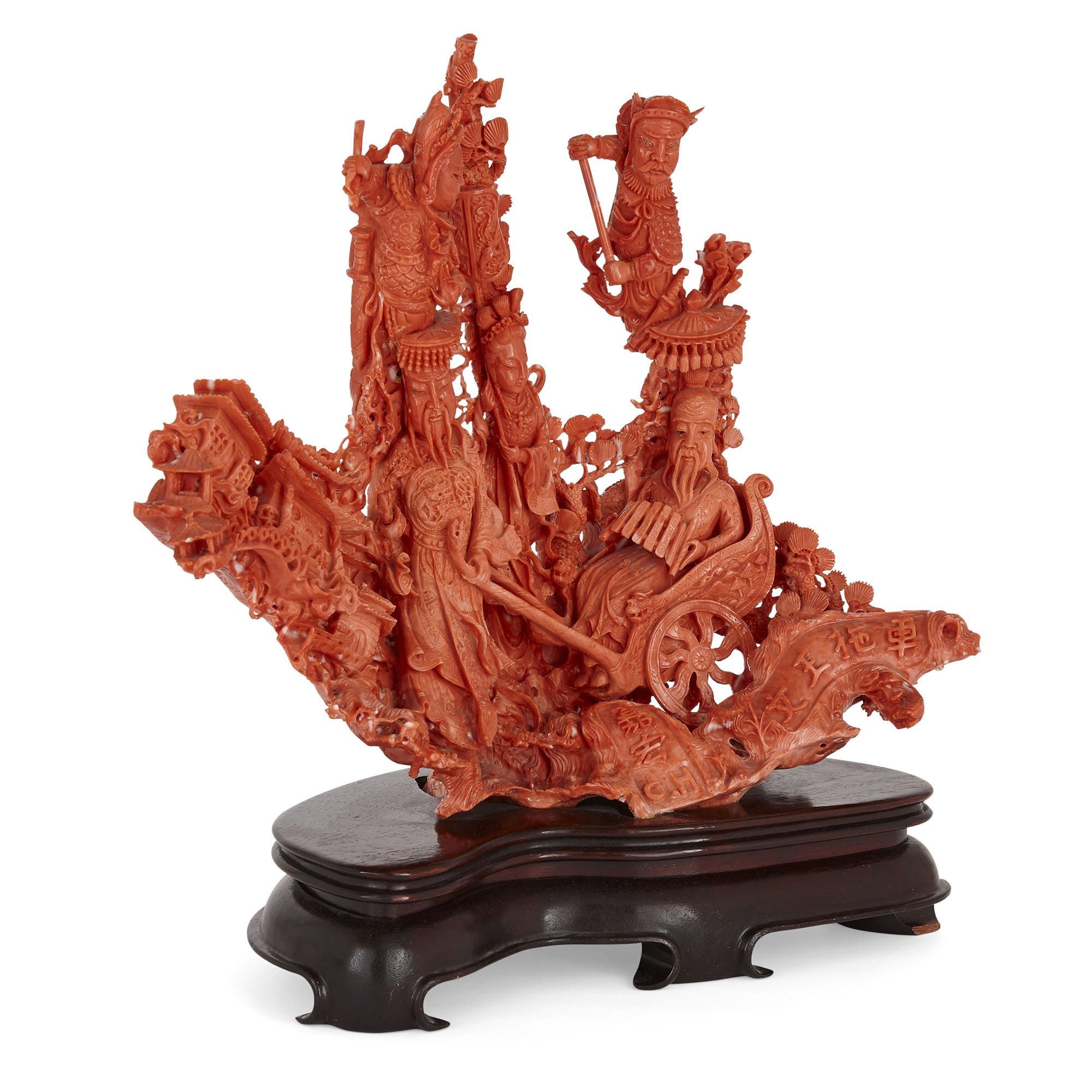Carved, Red Coral Wallpaper, 2000x2000 HD Phone
