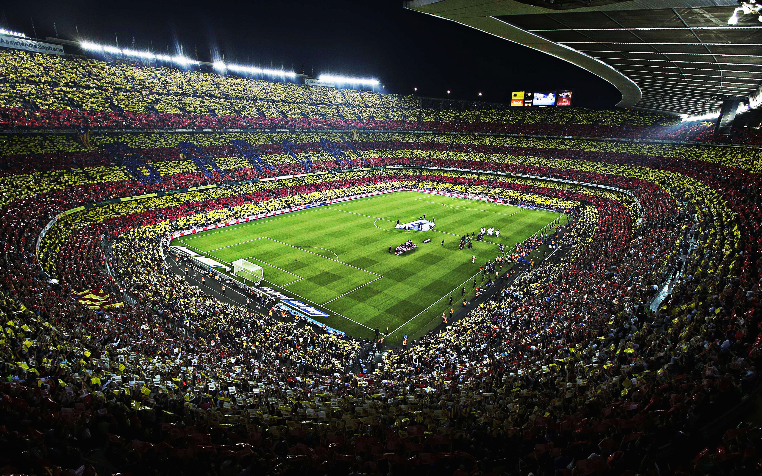 Barcelona vs. Real Madrid, Camp Nou Stadium Wallpaper, 2560x1600 HD Desktop