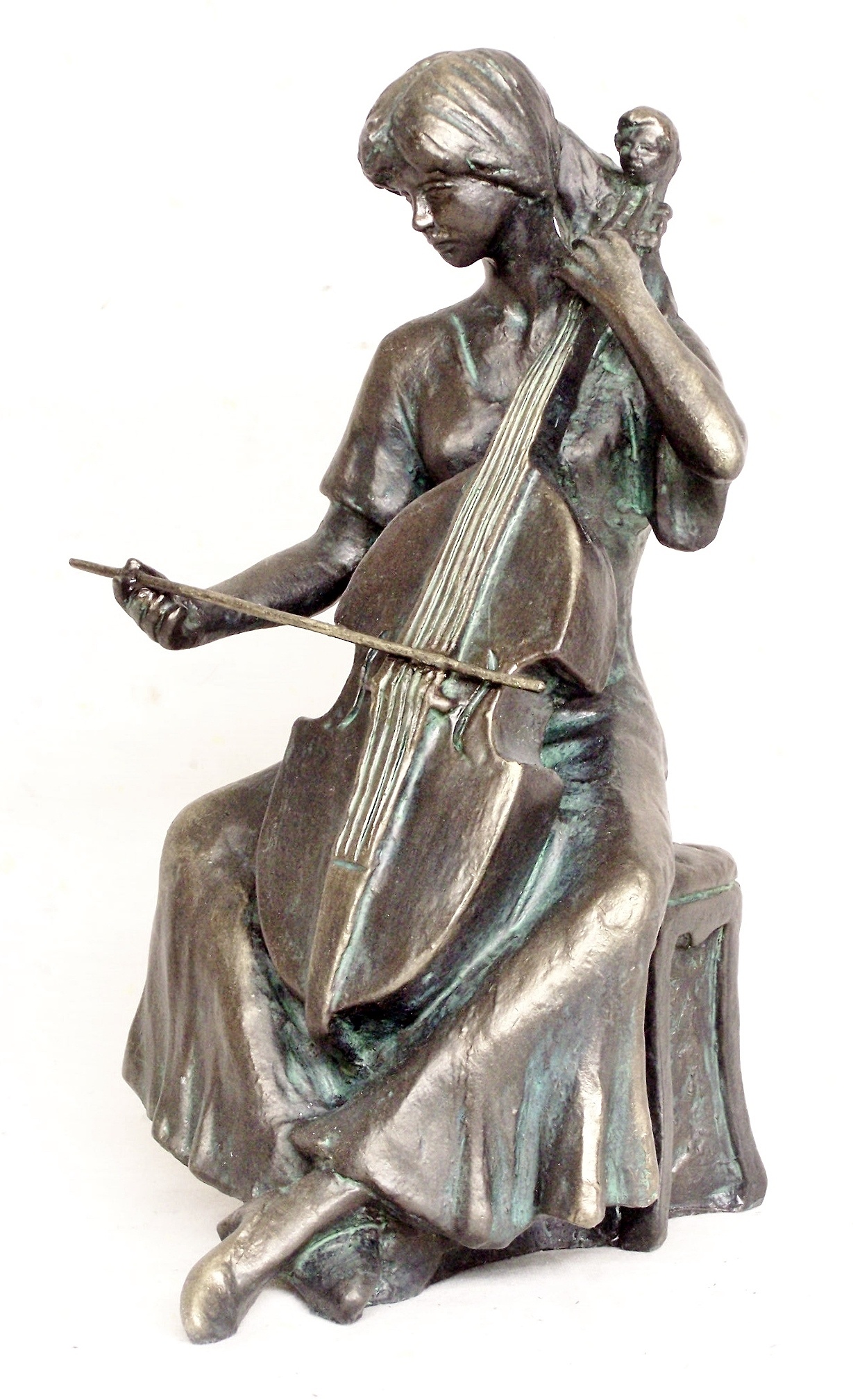 Viola da Gamba music, Skulptur musikinstrument, Young woman playing, Gamba spielen, 1230x2020 HD Phone