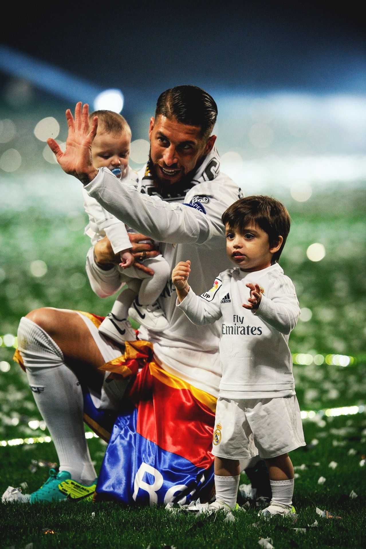 Sergio Ramos, Sergio Ramos Jr., Real Madrid kit, HD Phone wallpaper