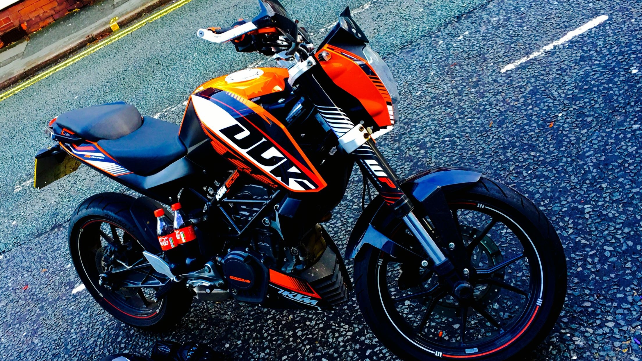 KTM Duke Bike, Duke 125 Model, Powerhouse Motorcycle, Bike Enthusiast, 2210x1250 HD Desktop