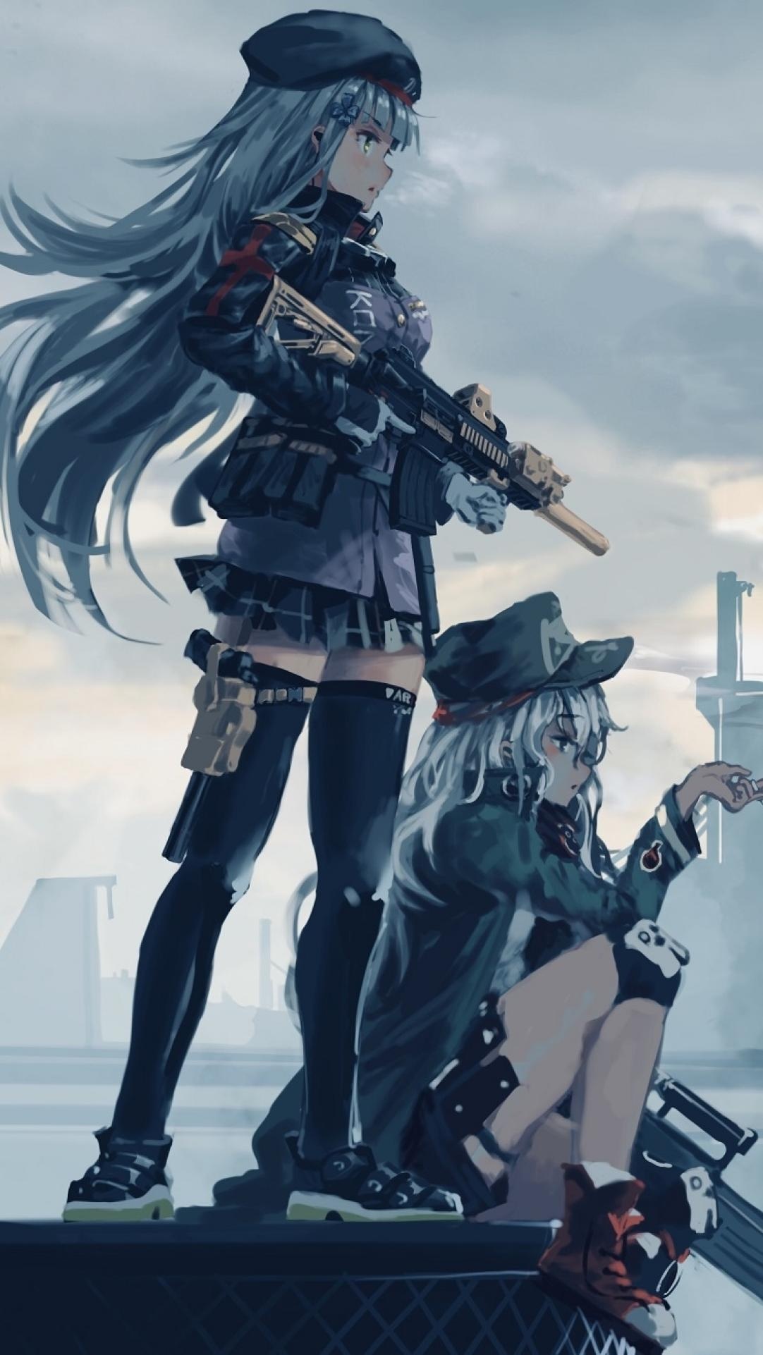 Girls' Frontline anime, G11, HK416, 1090x1930 HD Phone