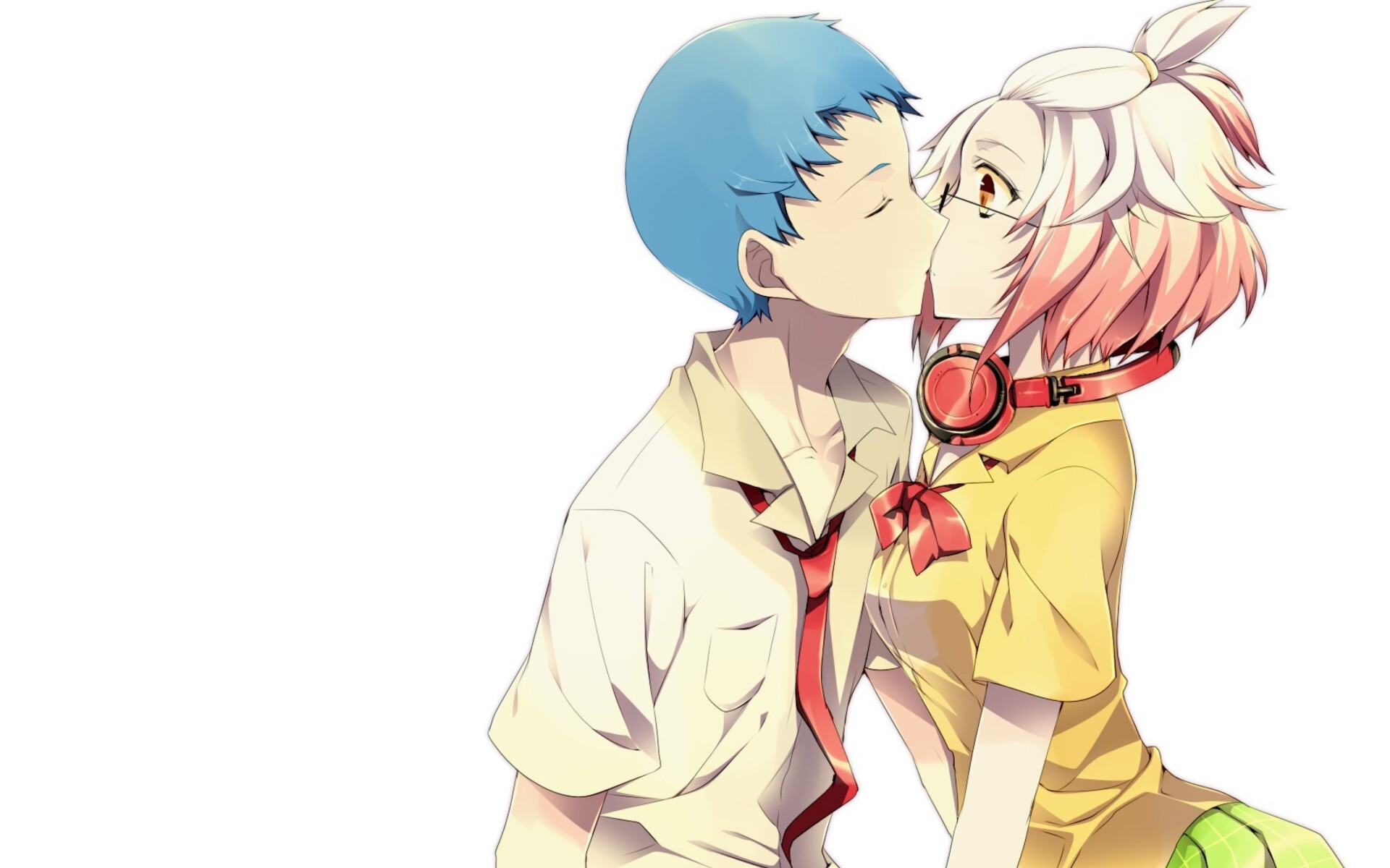 Anime kiss wallpaper, Romantic animations, 1920x1200 HD Desktop