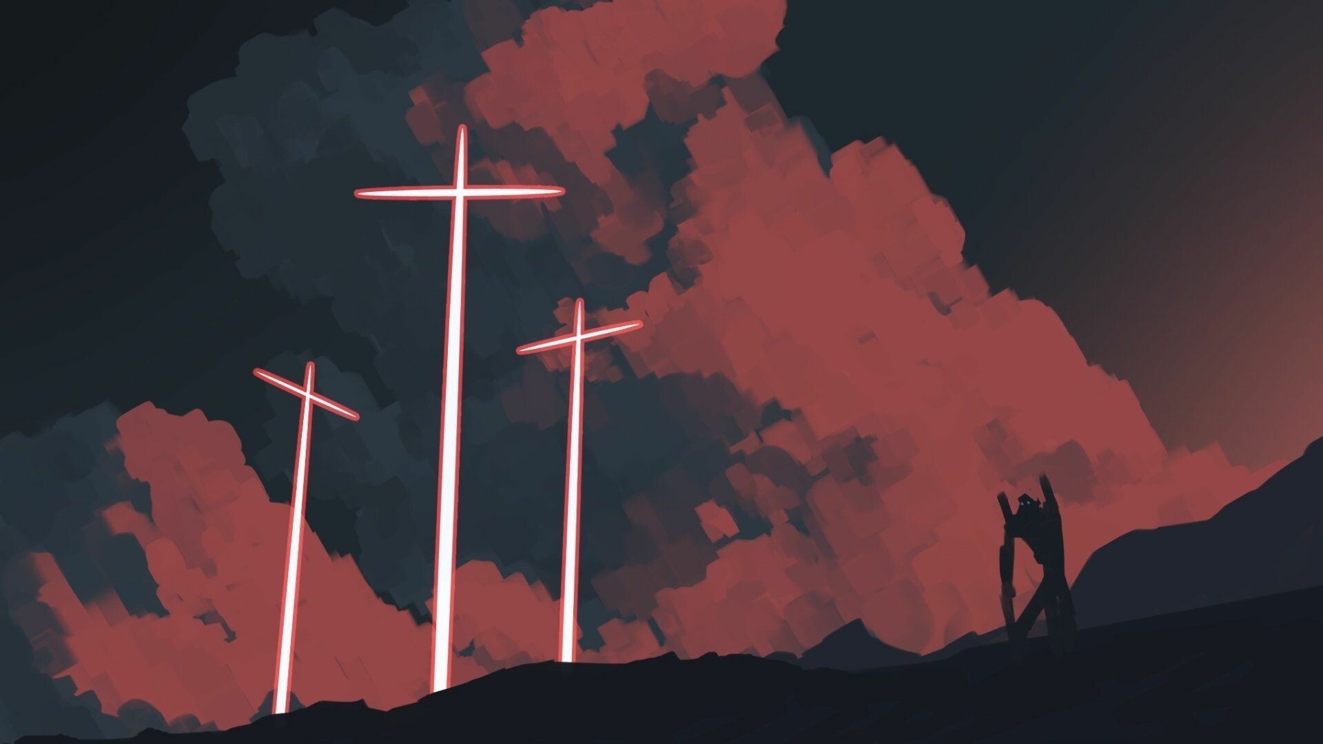 Neon Genesis Evangelion wallpaper, Aesthetic background, Eye-catching design, Fan favorite, 1920x1090 HD Desktop