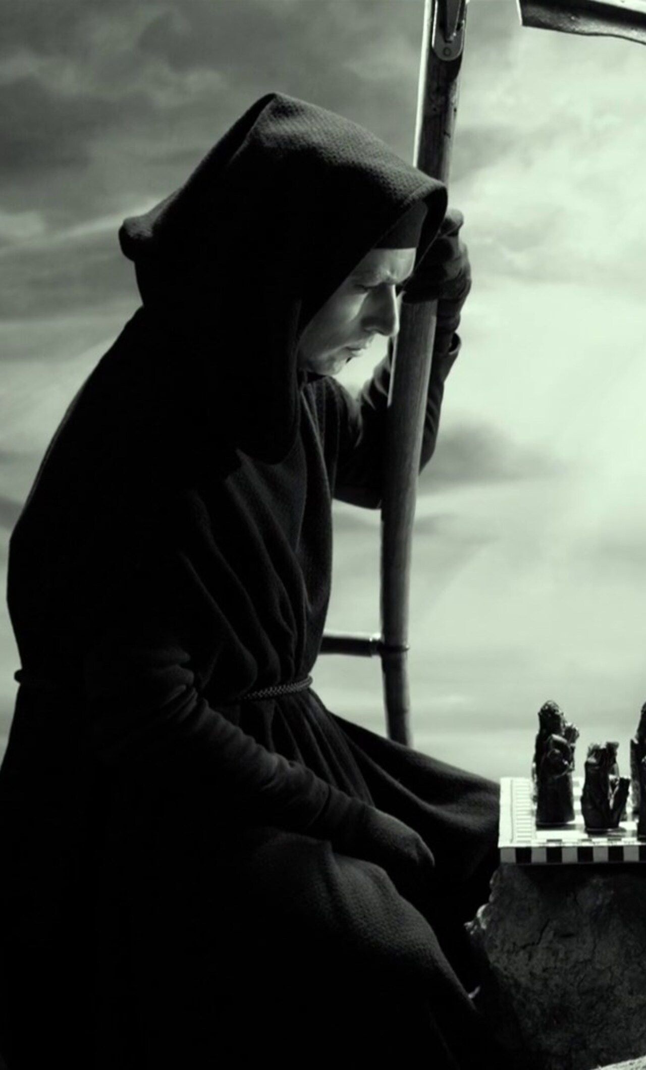 The Seventh Seal, Iconic movie, Haunting imagery, Legendary film, 1280x2120 HD Phone