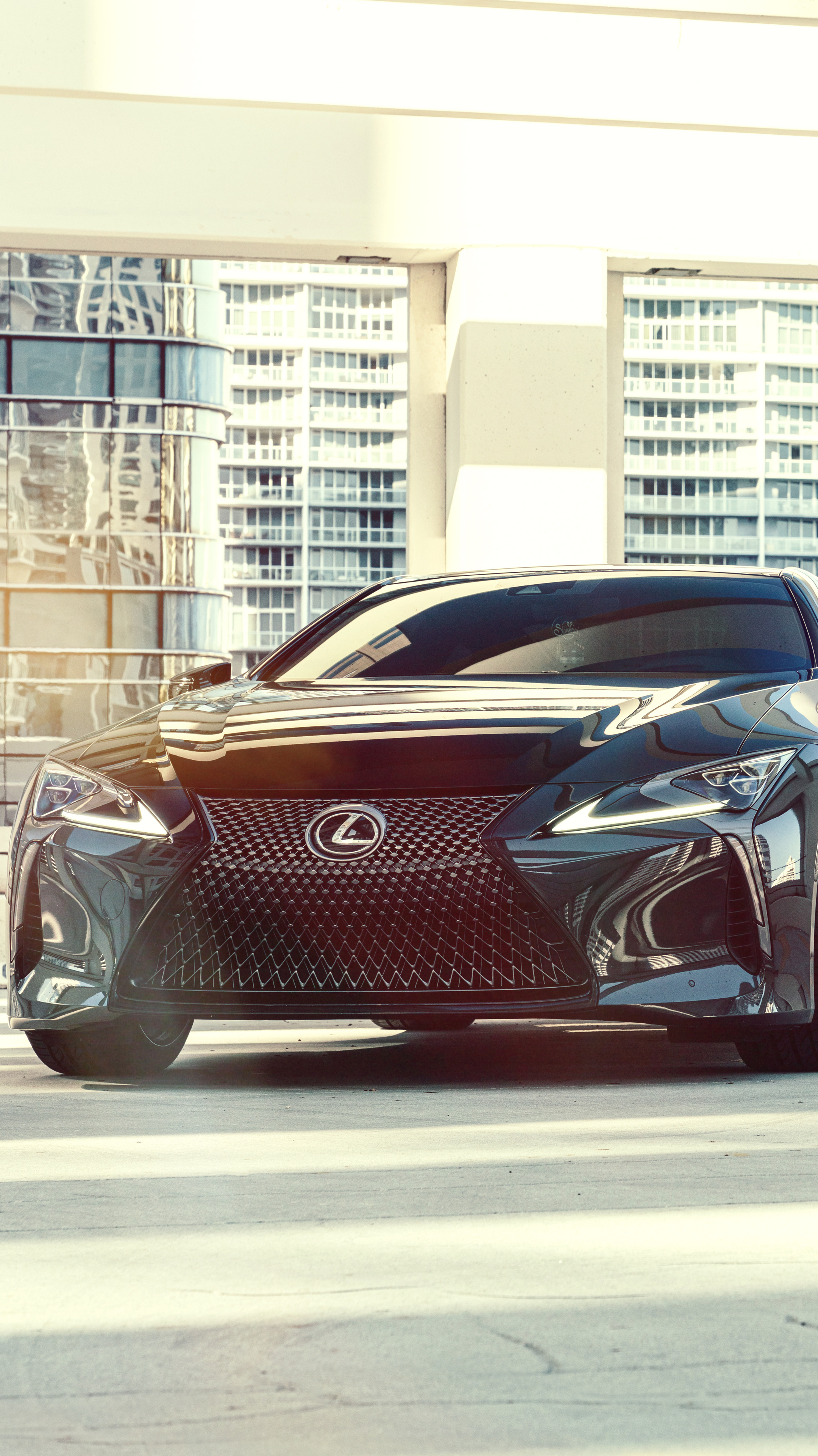 Lexus LC, Vossen Dennis Black, Sony Xperia X, 2160x3840 4K Phone