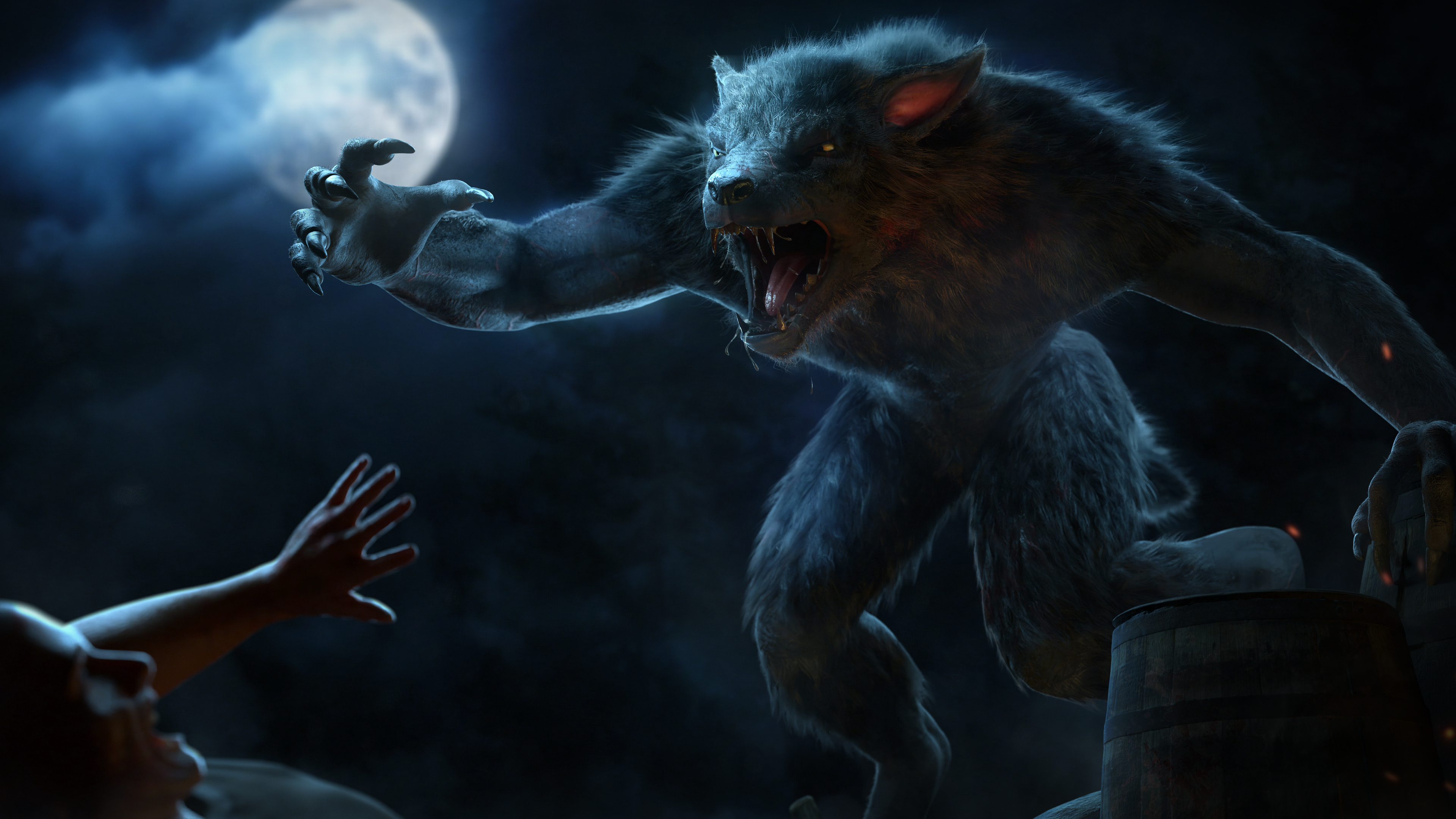 The Elder Scrolls V: Skyrim, Werewolf Wallpaper, 3840x2160 4K Desktop
