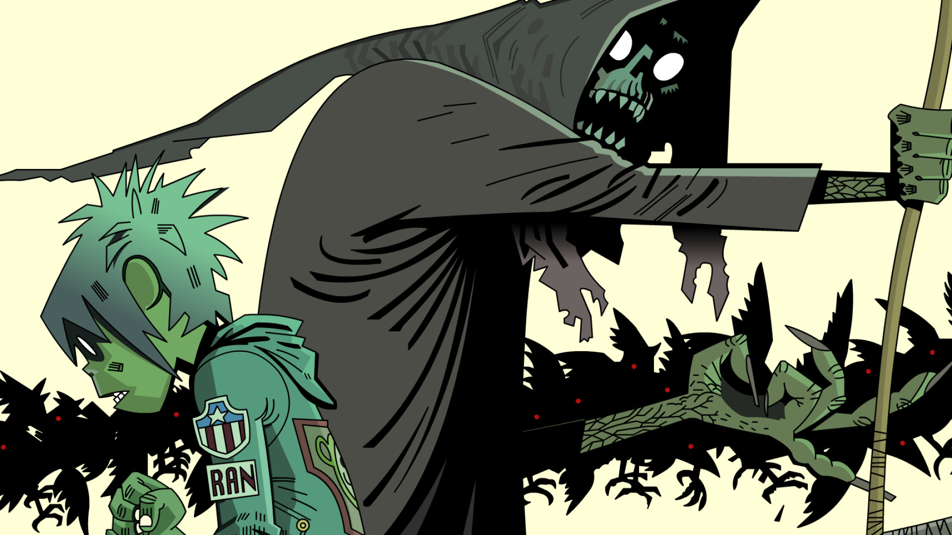 Gorillaz, Music sensations, Iconic band members, Memorable live performances, 1920x1080 Full HD Desktop
