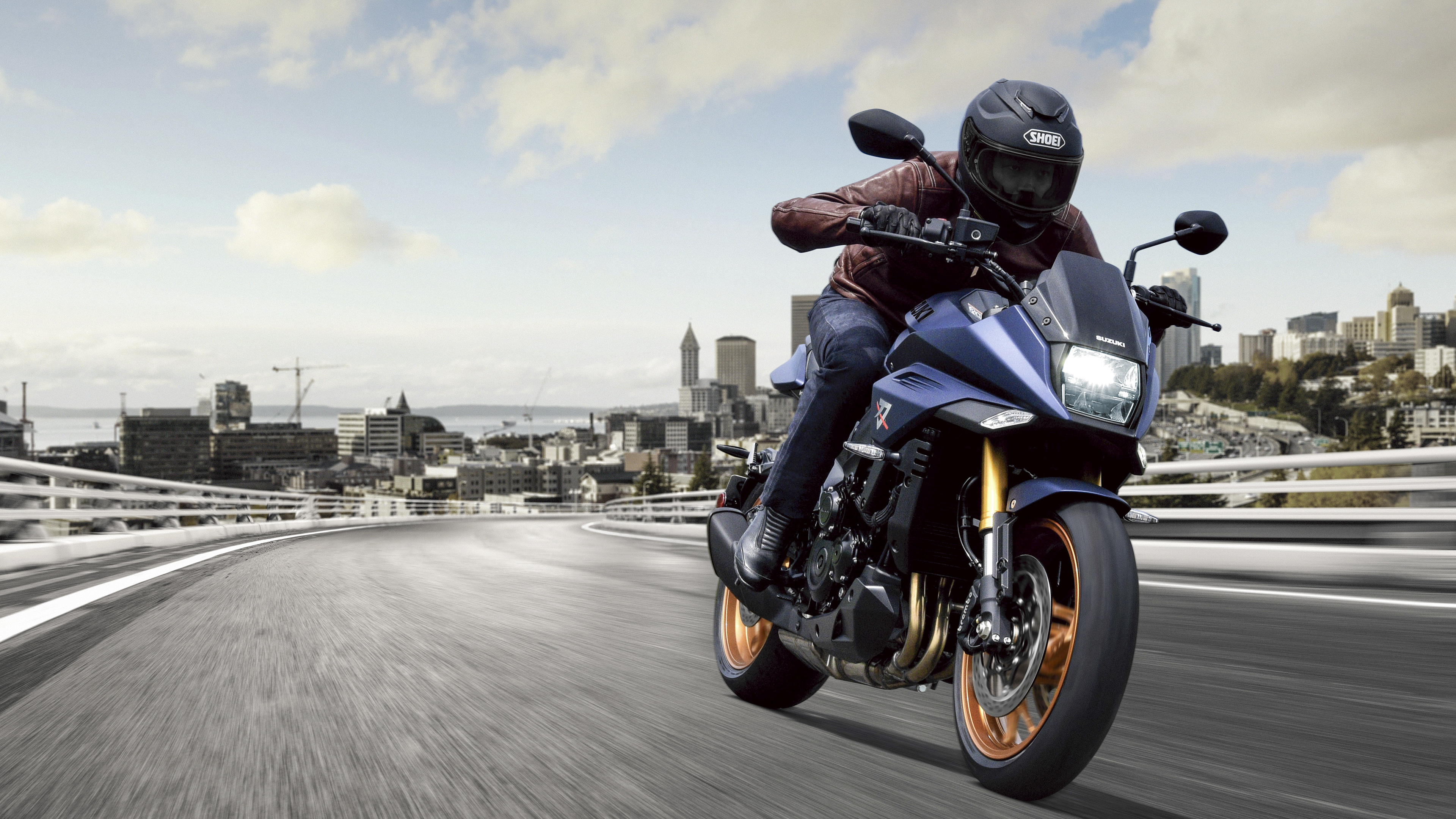Suzuki GSX-S1000S Katana, Powerful motorcycle, Sleek and stylish, Cutting-edge technology, 3840x2160 4K Desktop