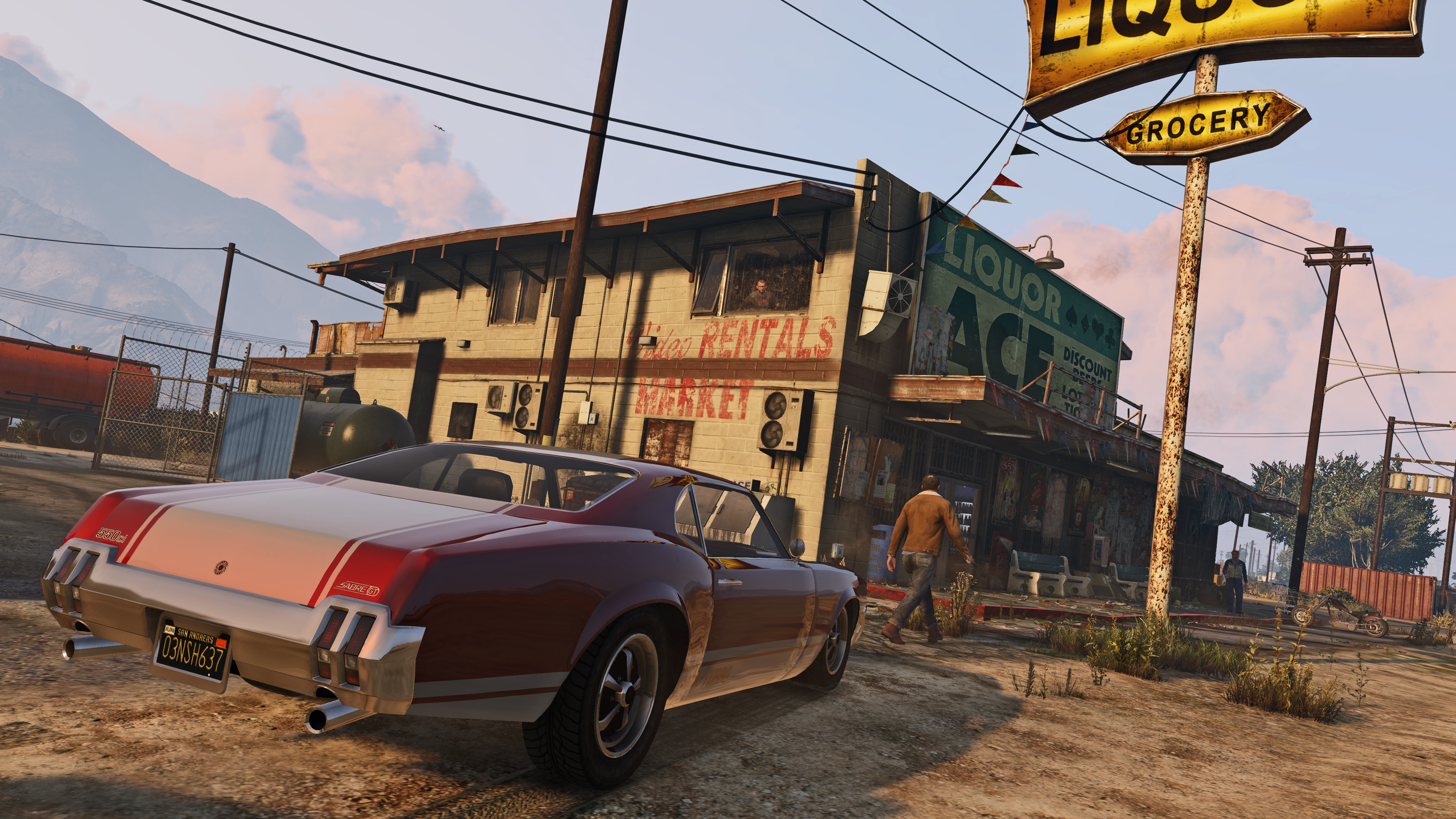 GTA V, Stunning visuals, High-octane gameplay, Exhilarating car chases, 3840x2160 4K Desktop