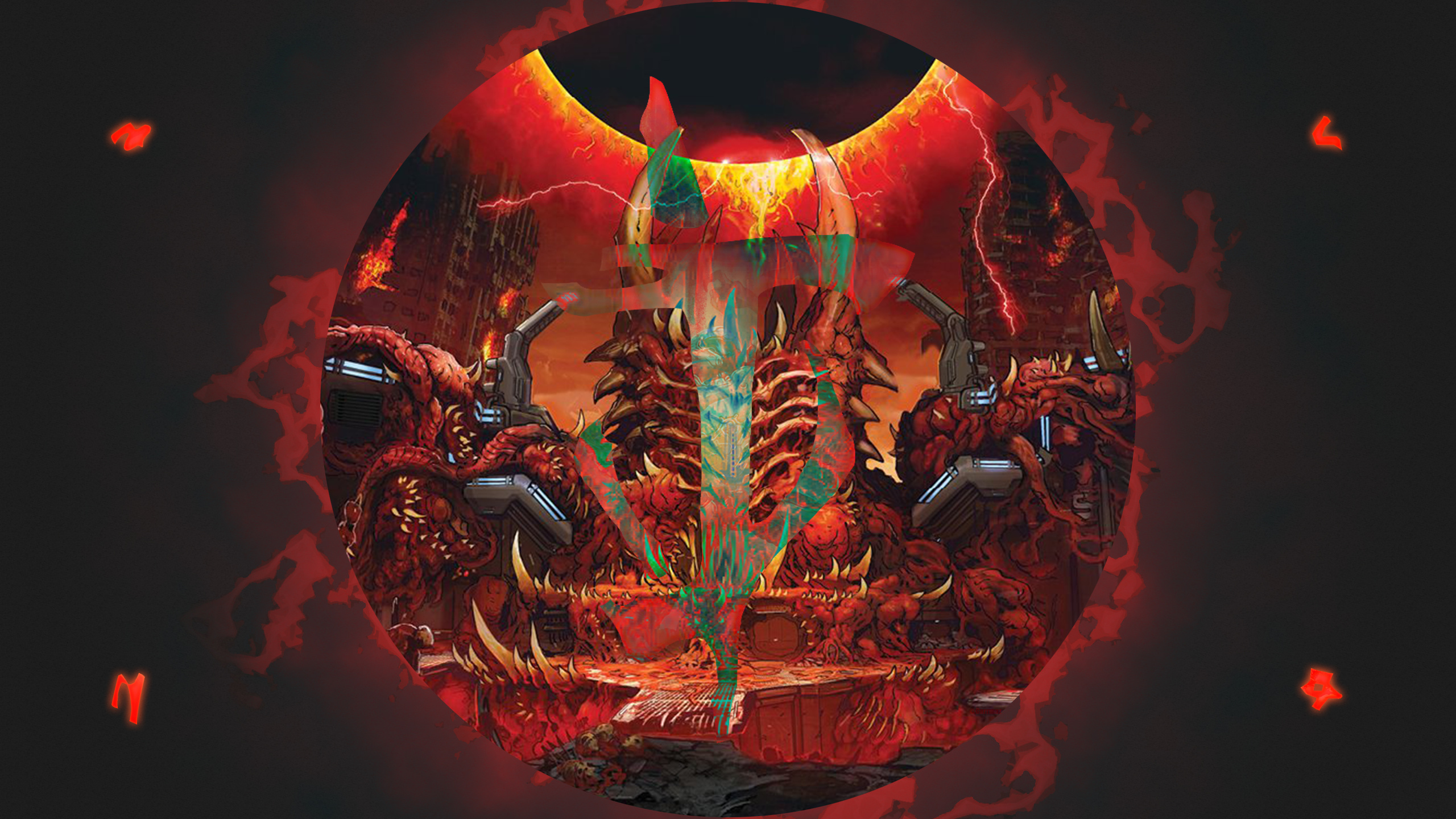 Mark of the Slayer, Super Gore Nest, Doom Eternal, HD Desktop wallpaper