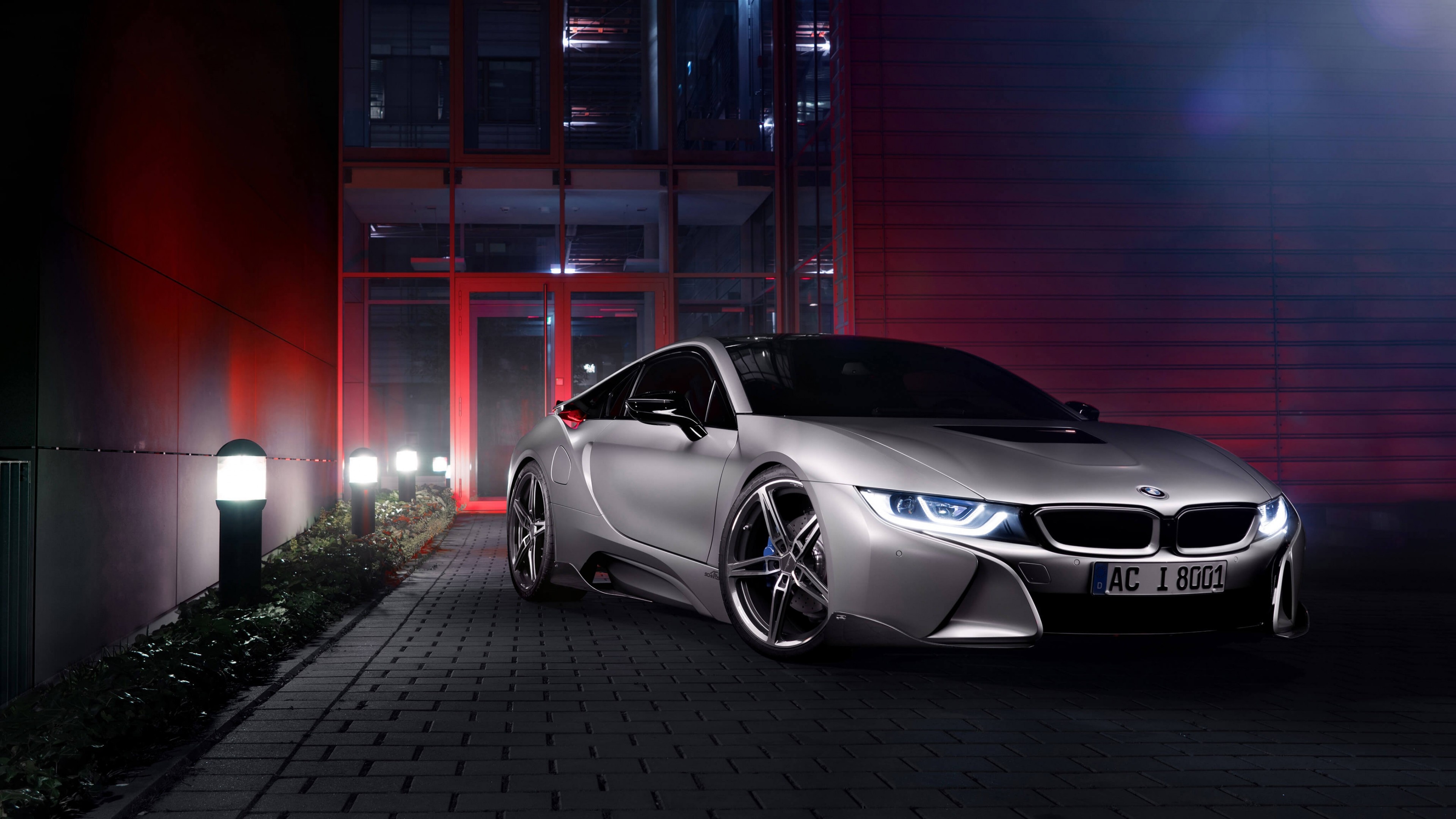 Night, BMW i8 Wallpaper, 3840x2160 4K Desktop