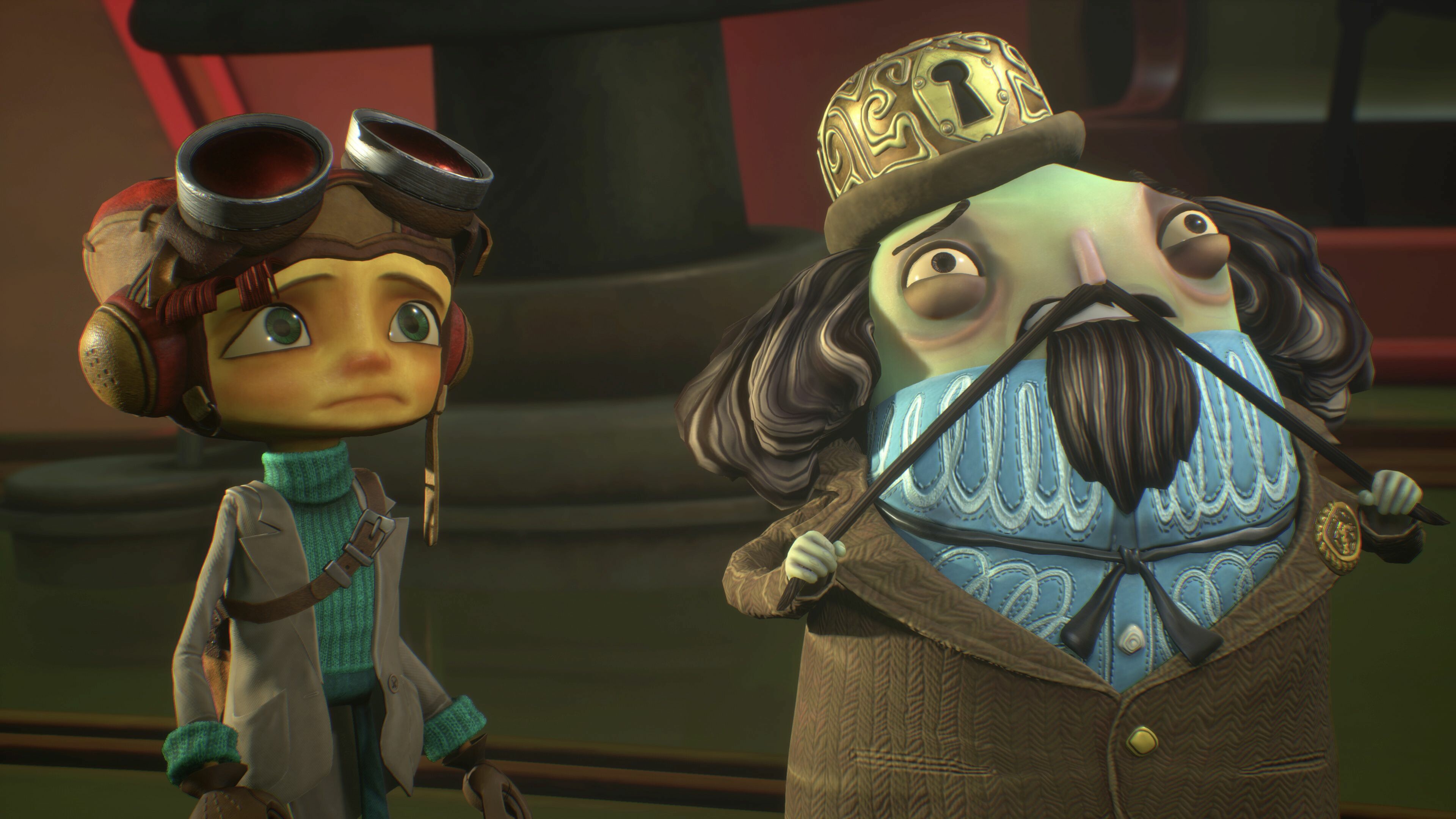 Raz and Compton Boole, Psychonauts 2 Wallpaper, 3840x2160 4K Desktop