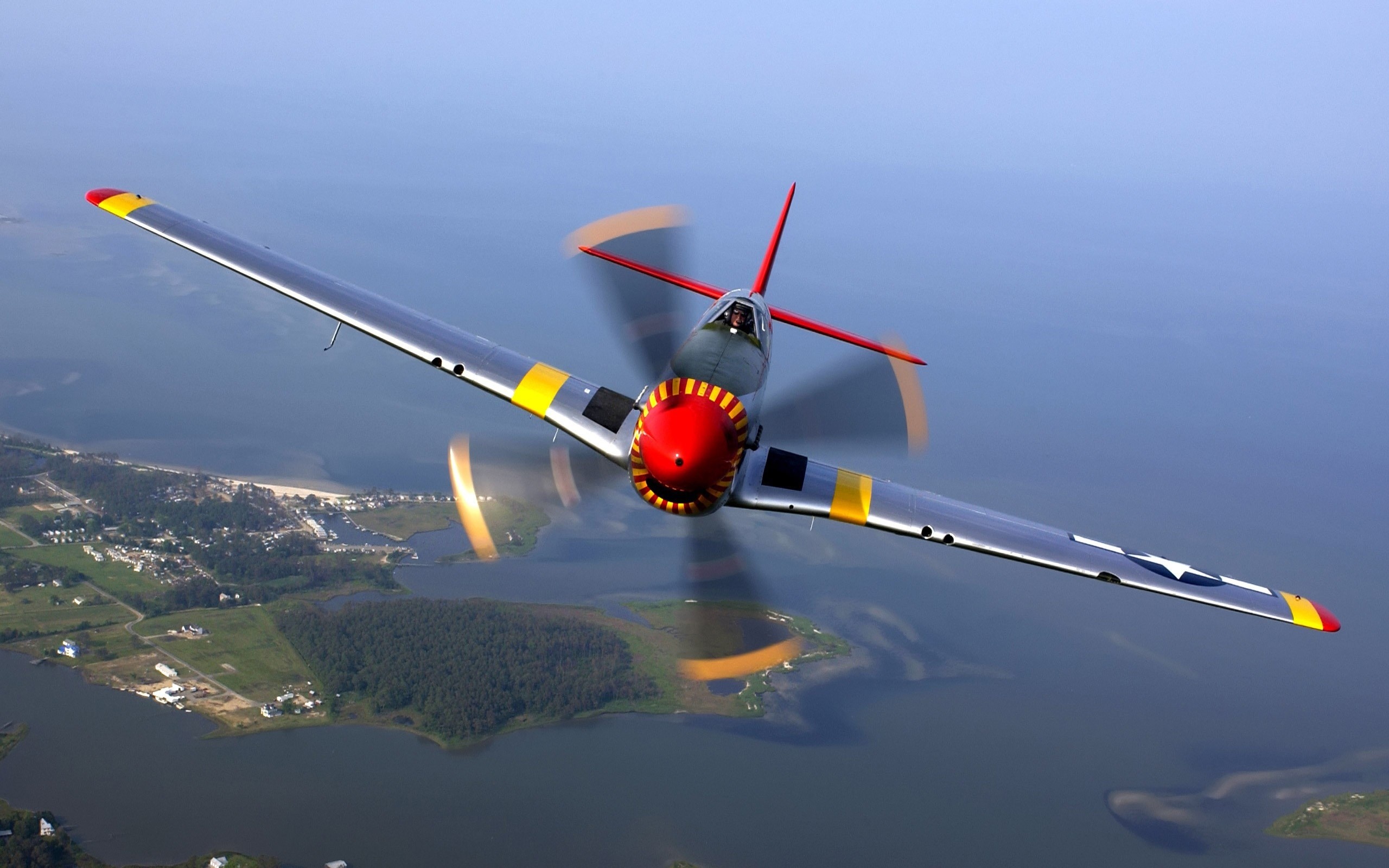 North American P-51 Mustang, Aircraft wallpaper, Quad HD, Travel, 2560x1600 HD Desktop